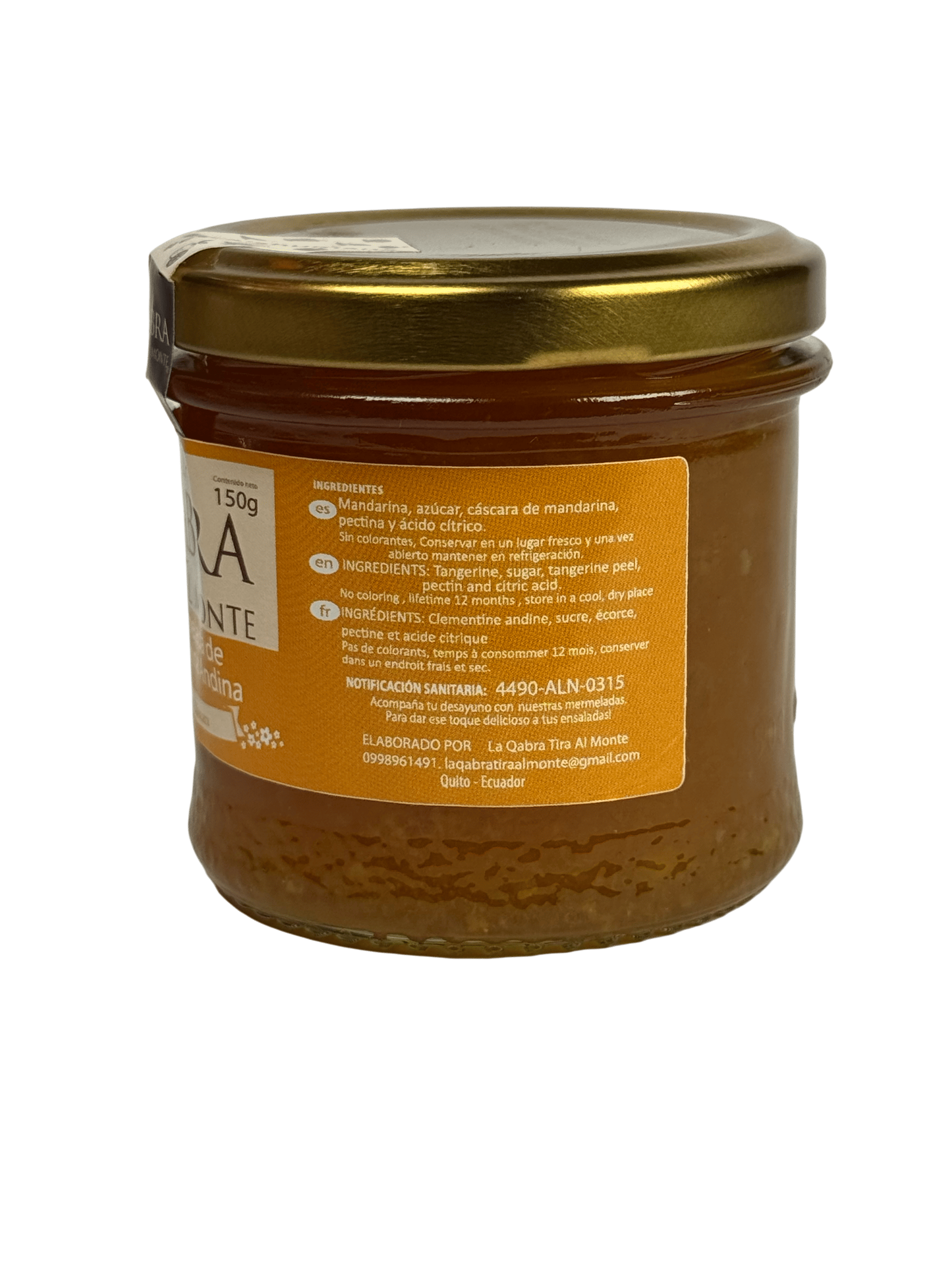 LA QABRA TIRA AL MONTE - Mermelada de mandarina andina