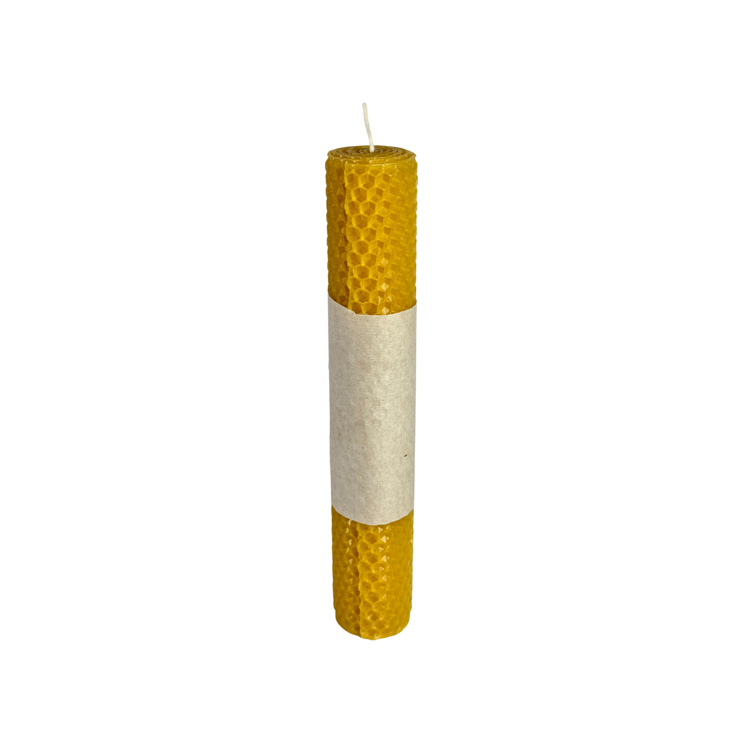 CAMARI - Vela de cera de abeja grande amarilla