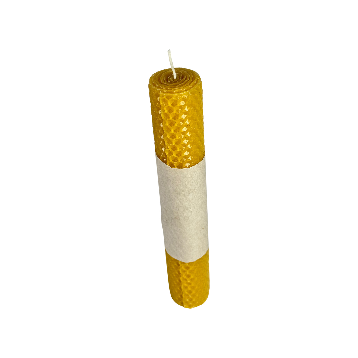 CAMARI - Vela de cera de abeja grande amarilla