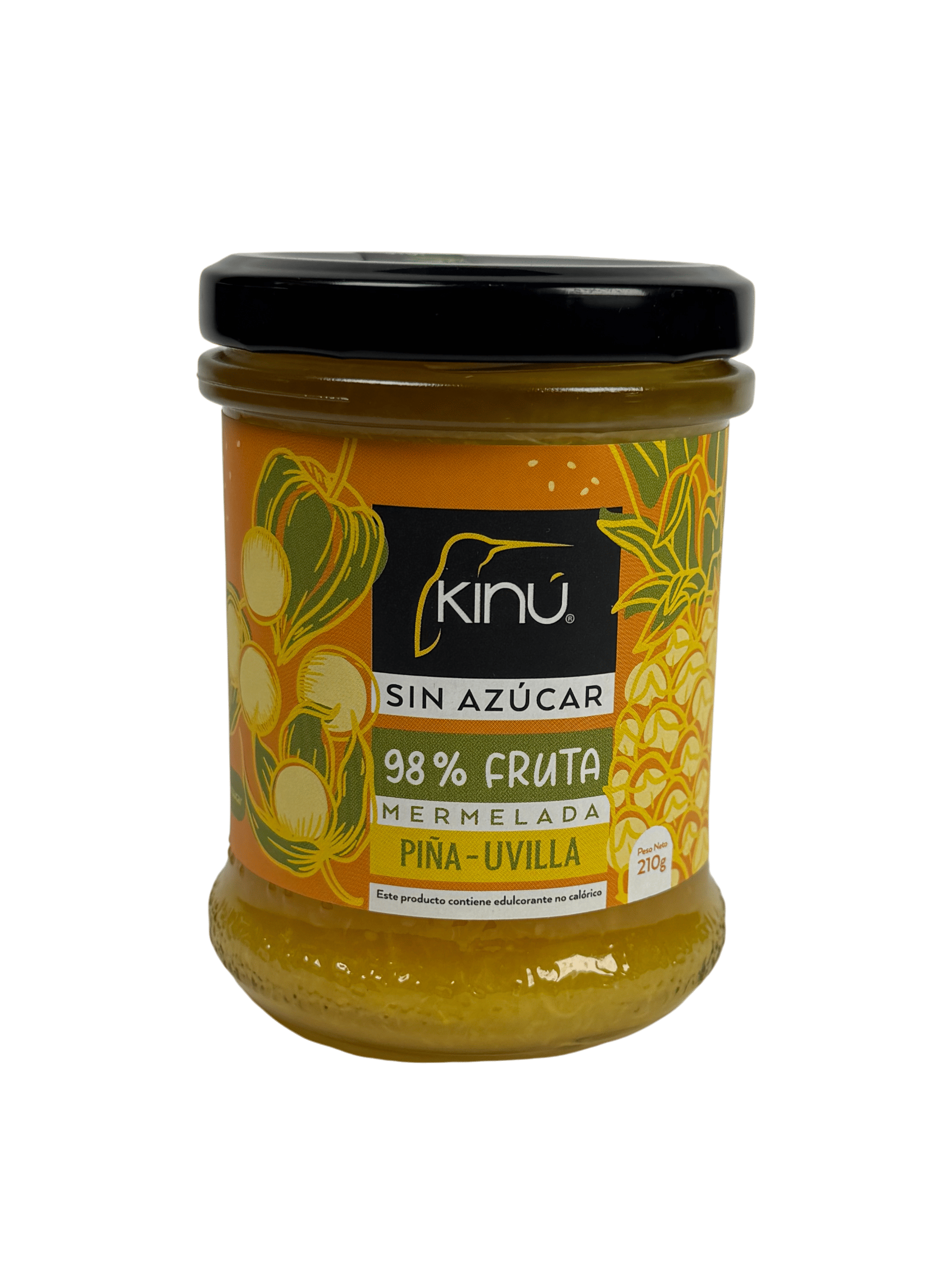 KINÚ SIN AZÚCAR - Mermelada de piña-uvilla