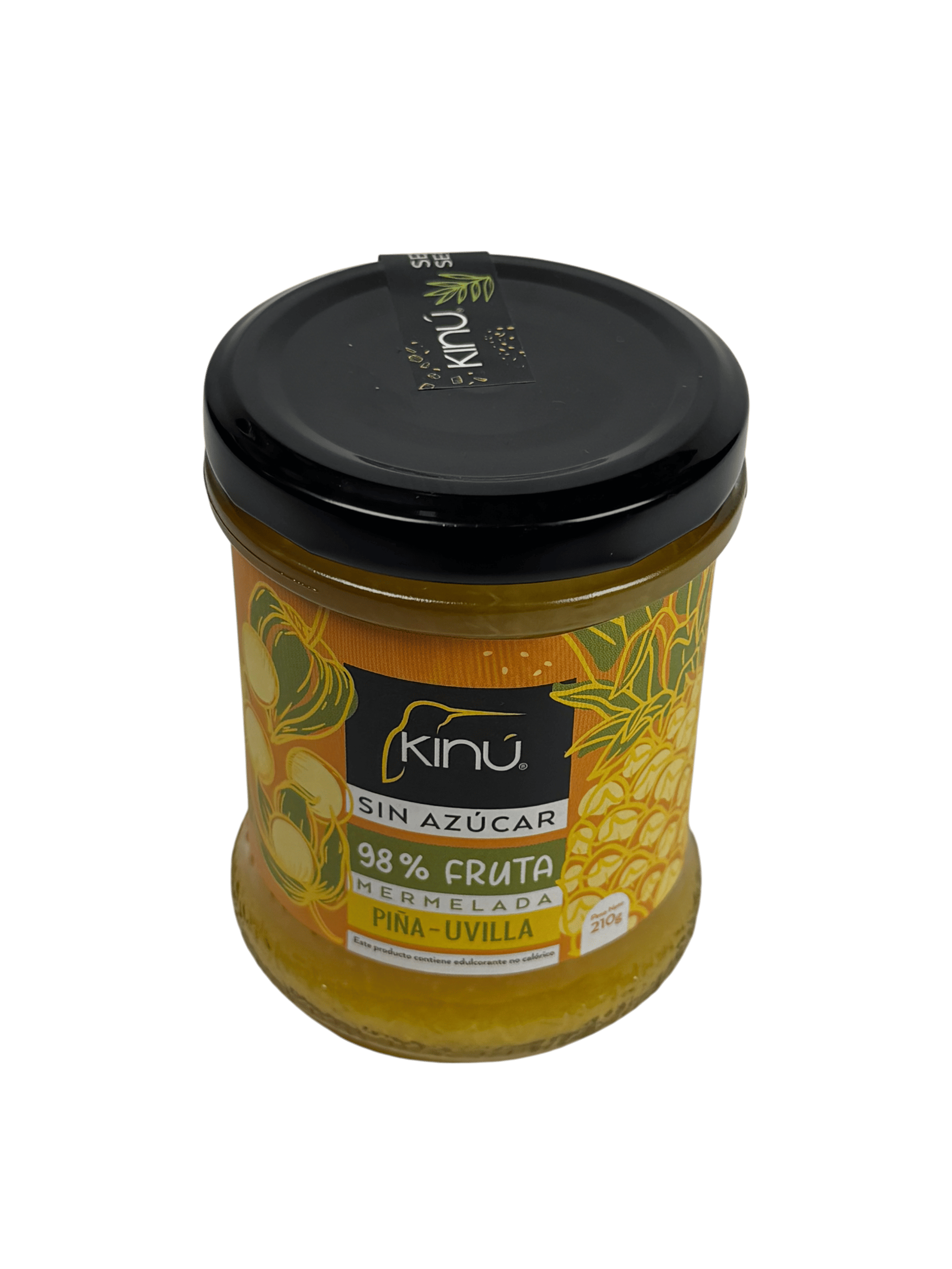 KINÚ SIN AZÚCAR - Mermelada de piña-uvilla