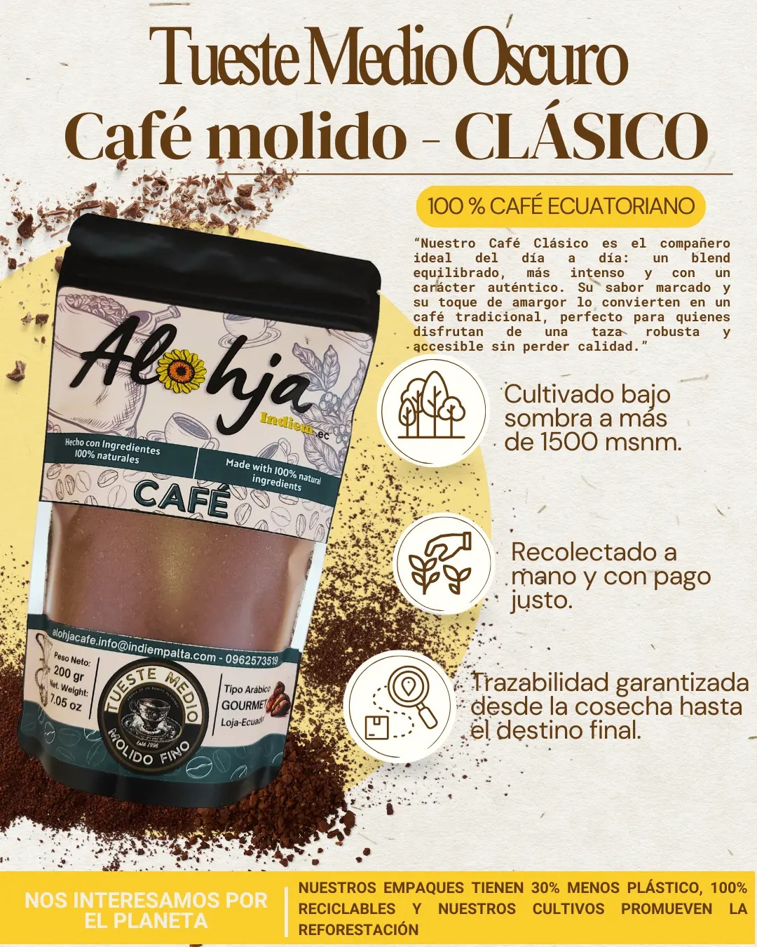 Café Clásico - Tueste medio oscuro (blend)