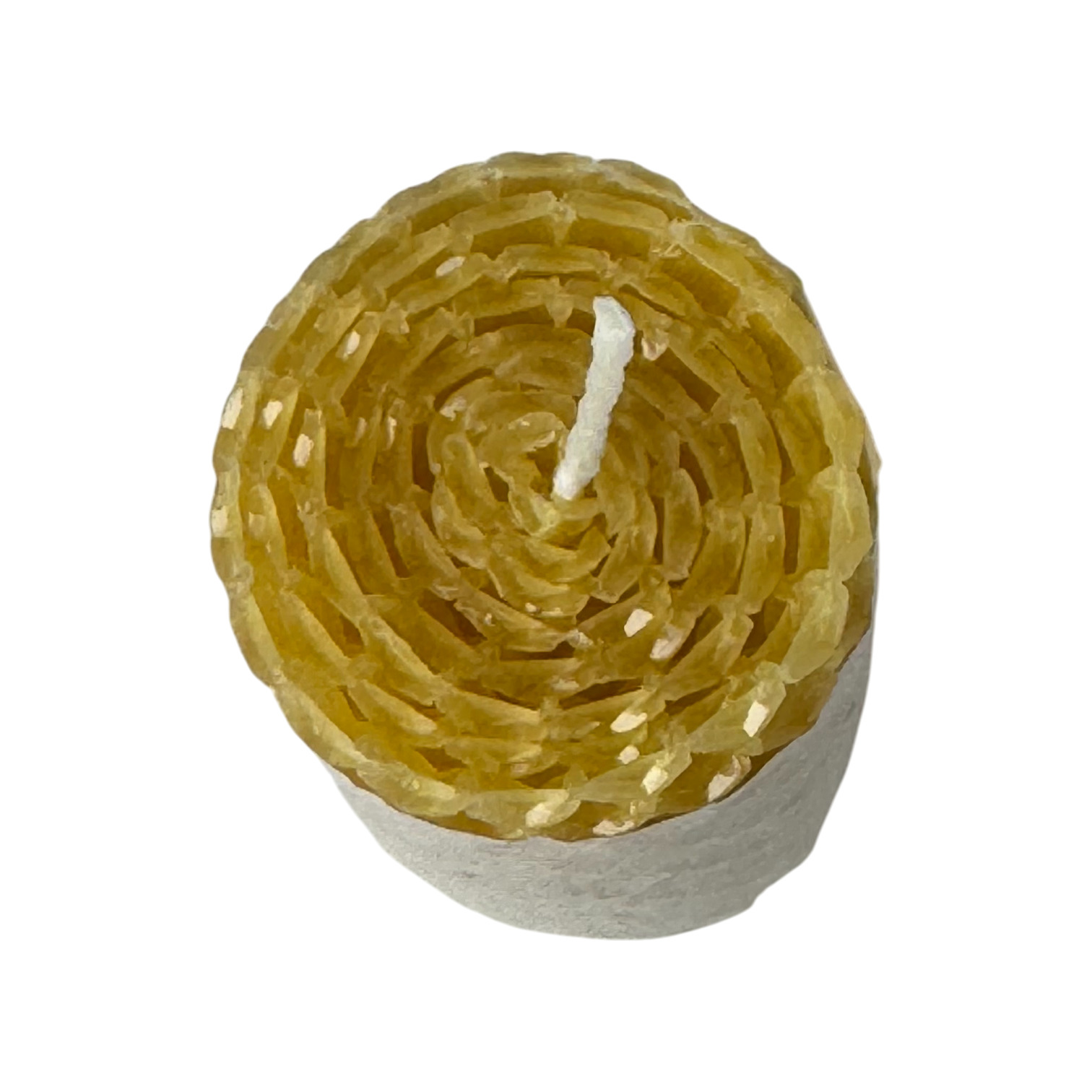 CAMARI - Vela de cera de abeja pequeña amarillo