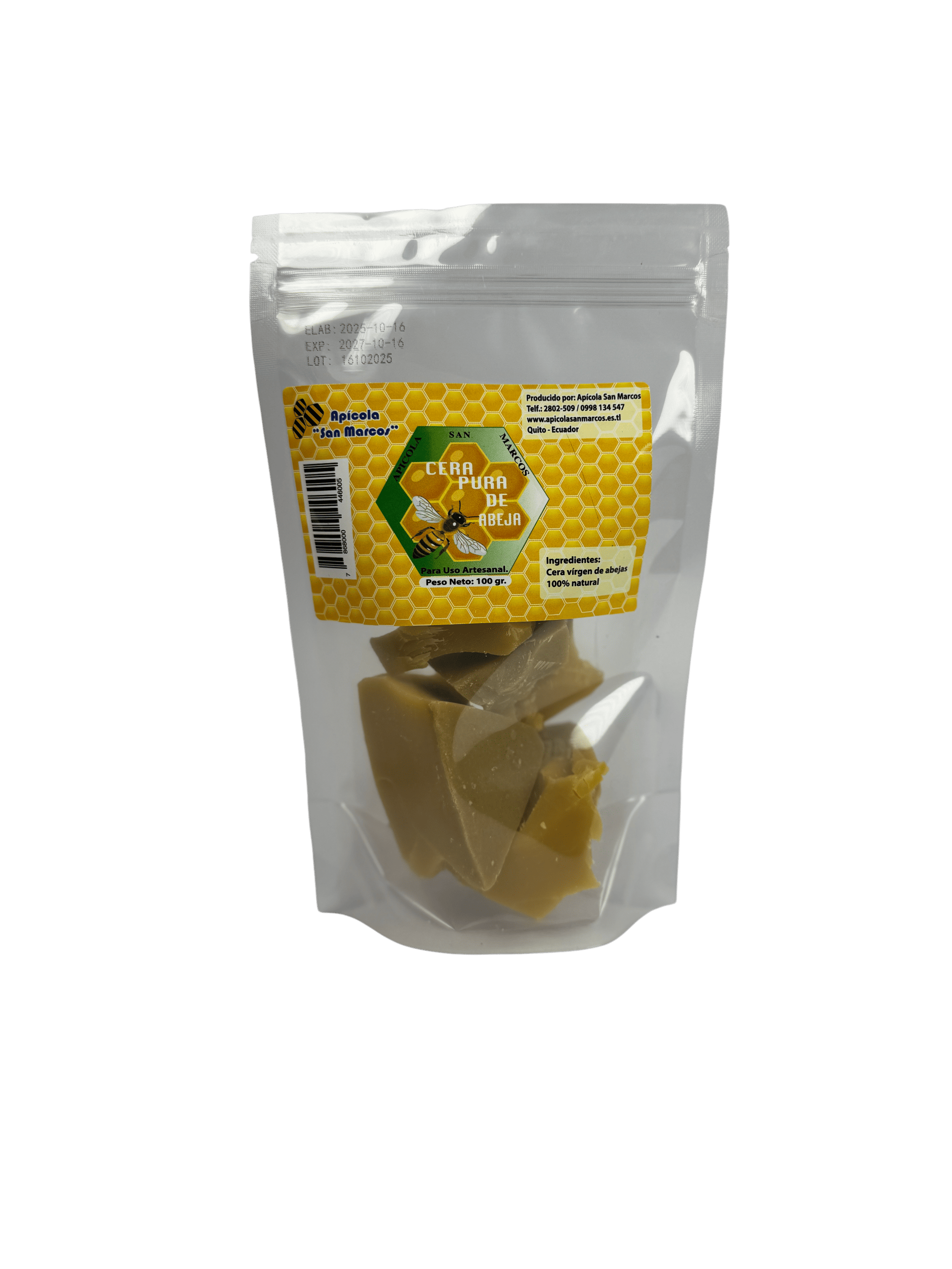 APÍCOLA SAN MARCOS - Cera pura de abeja