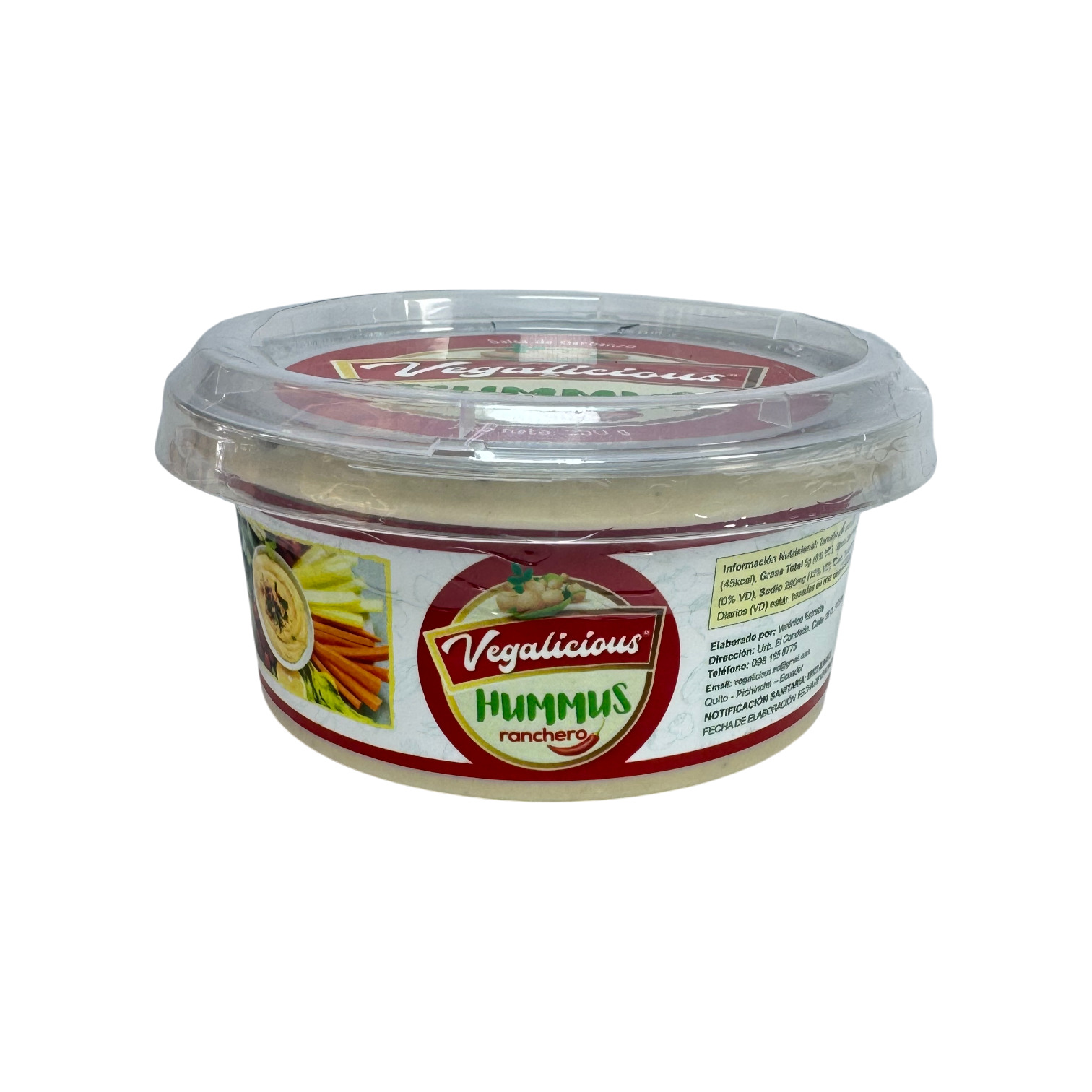 VEGALICIOS - Salsa de garbanzo - HUMMUS Ranchero