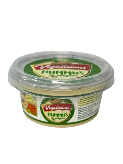 VEGALICIOS - Salsa de garbanzo - HUMMUS ORÉGANO