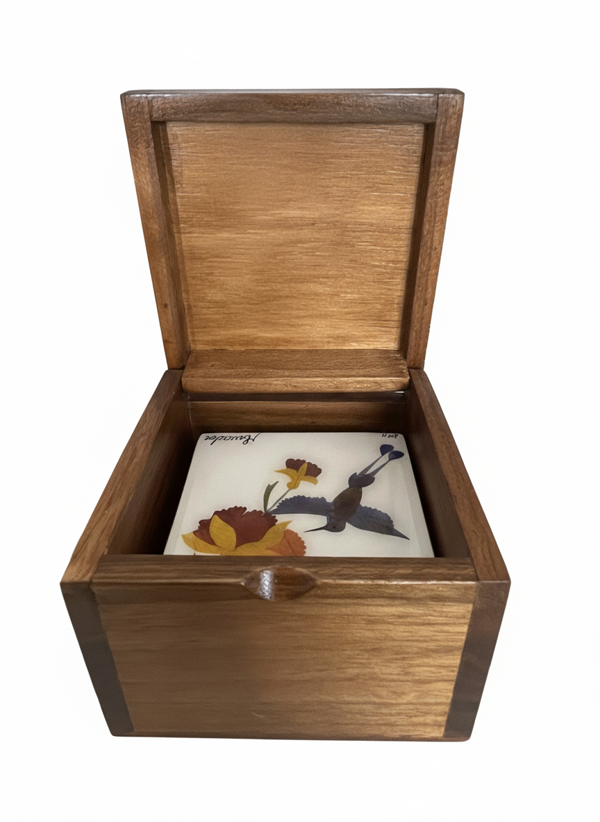 Portavasos decorativos con diseño en pétalos de flores