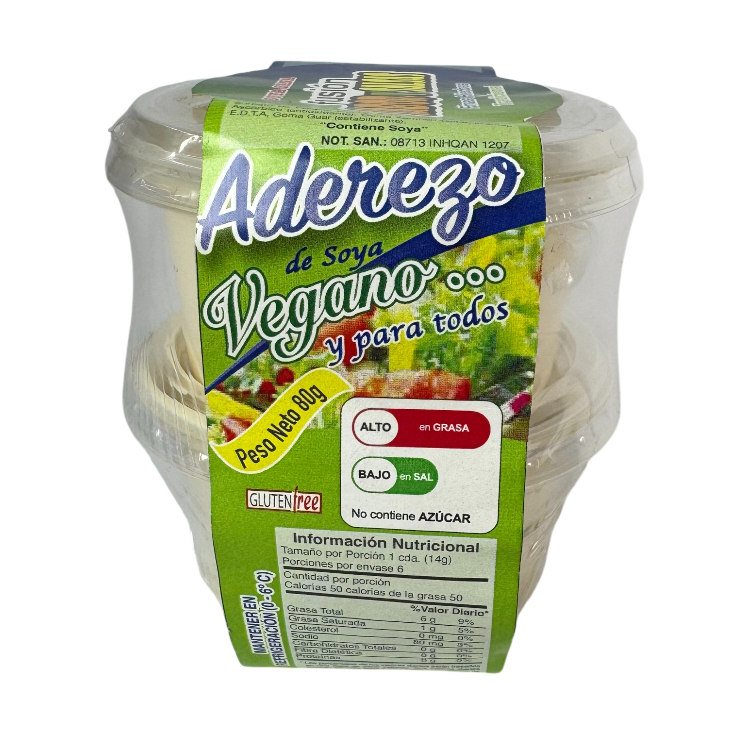 SOYA SANA - Aderezo de soya Vegano y tradicional