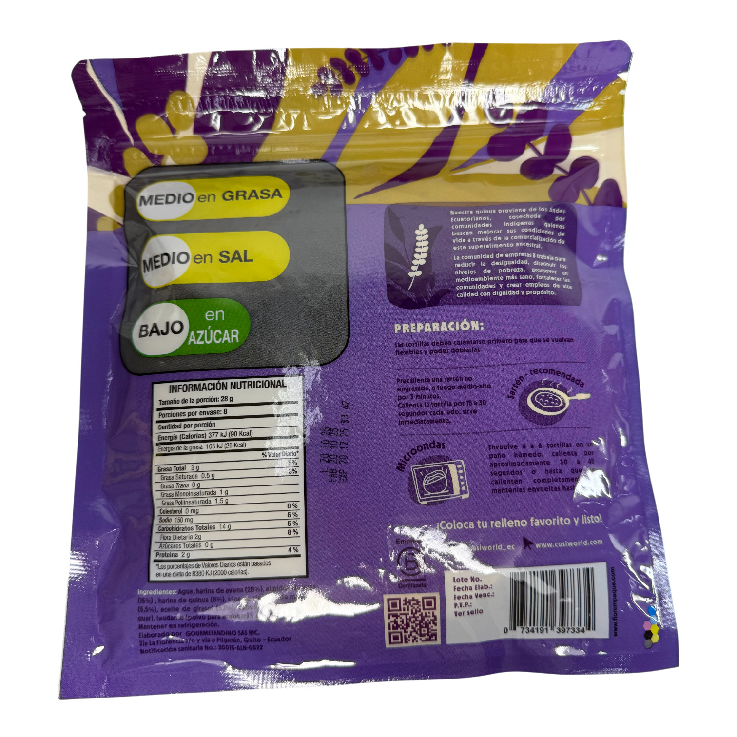 CUSI - Tortillas Avena y quinua