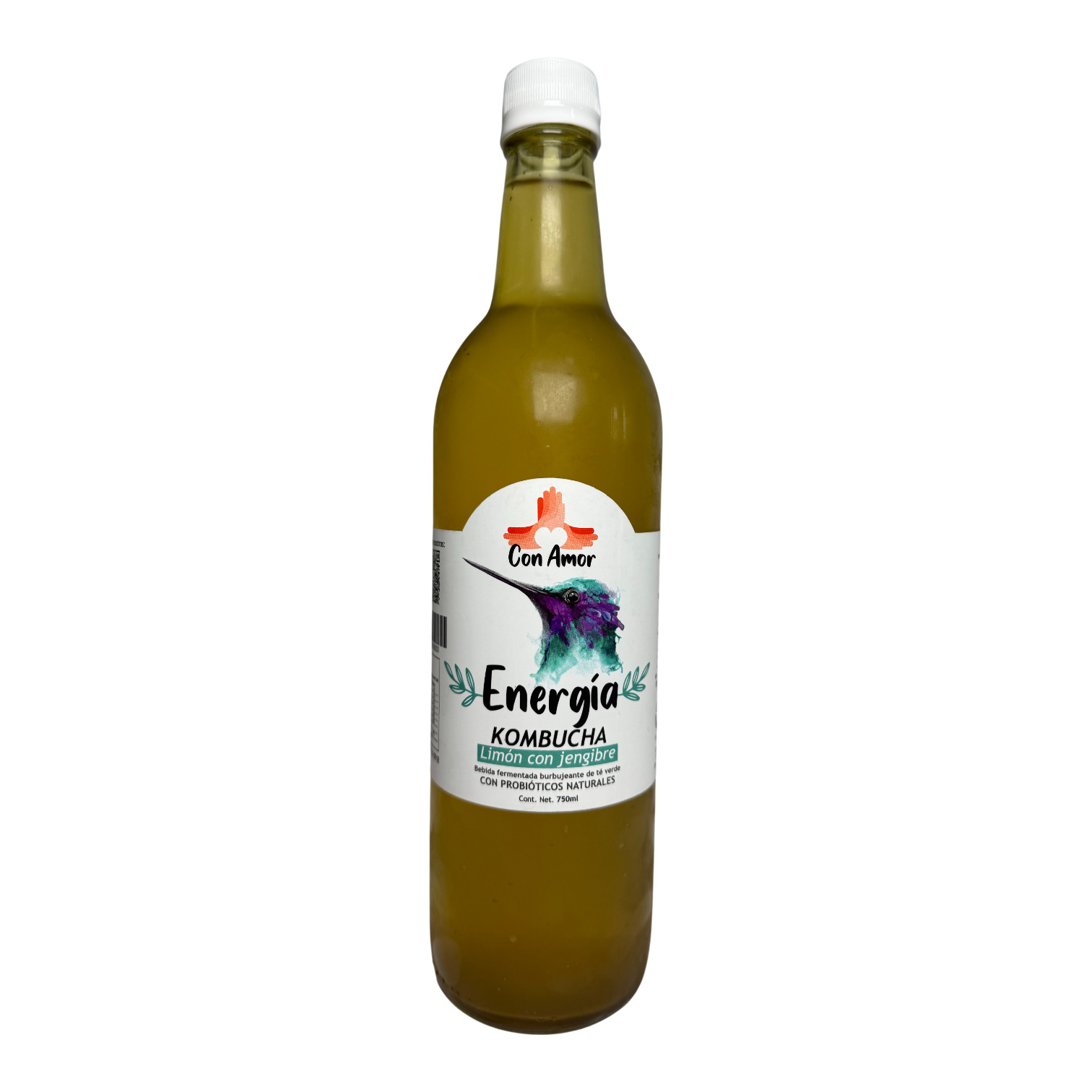 CON AMOR - Energía Kombucha. Limón con Jengibre