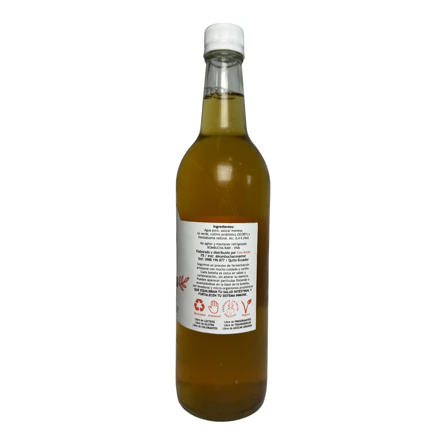 CON AMOR - Calma Kombucha. Hierbabuena