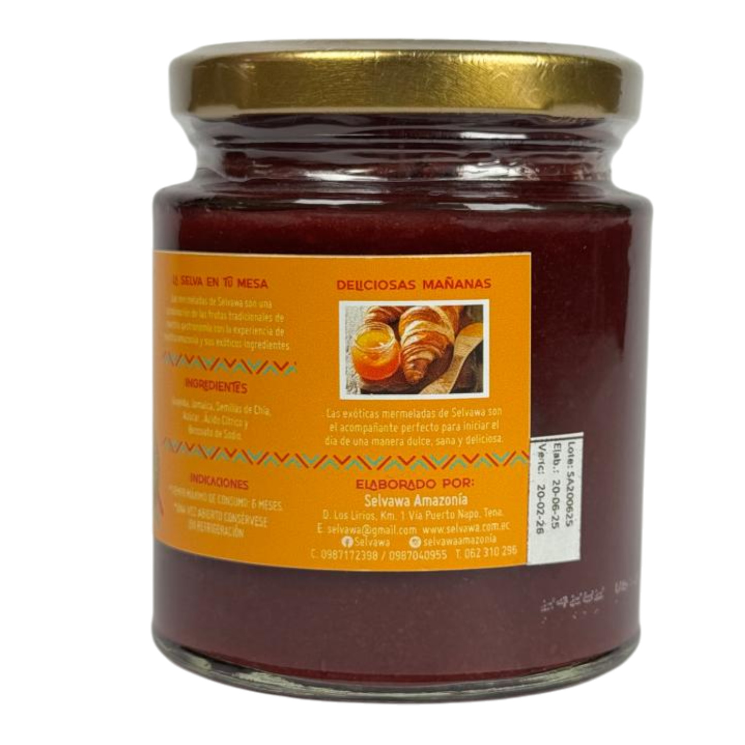 SELVAWA - Mermelada de jamaica-guayaba y chía