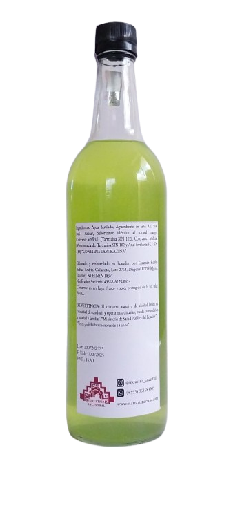Destello Andino Licor Dulce Sabor Mango 750mL