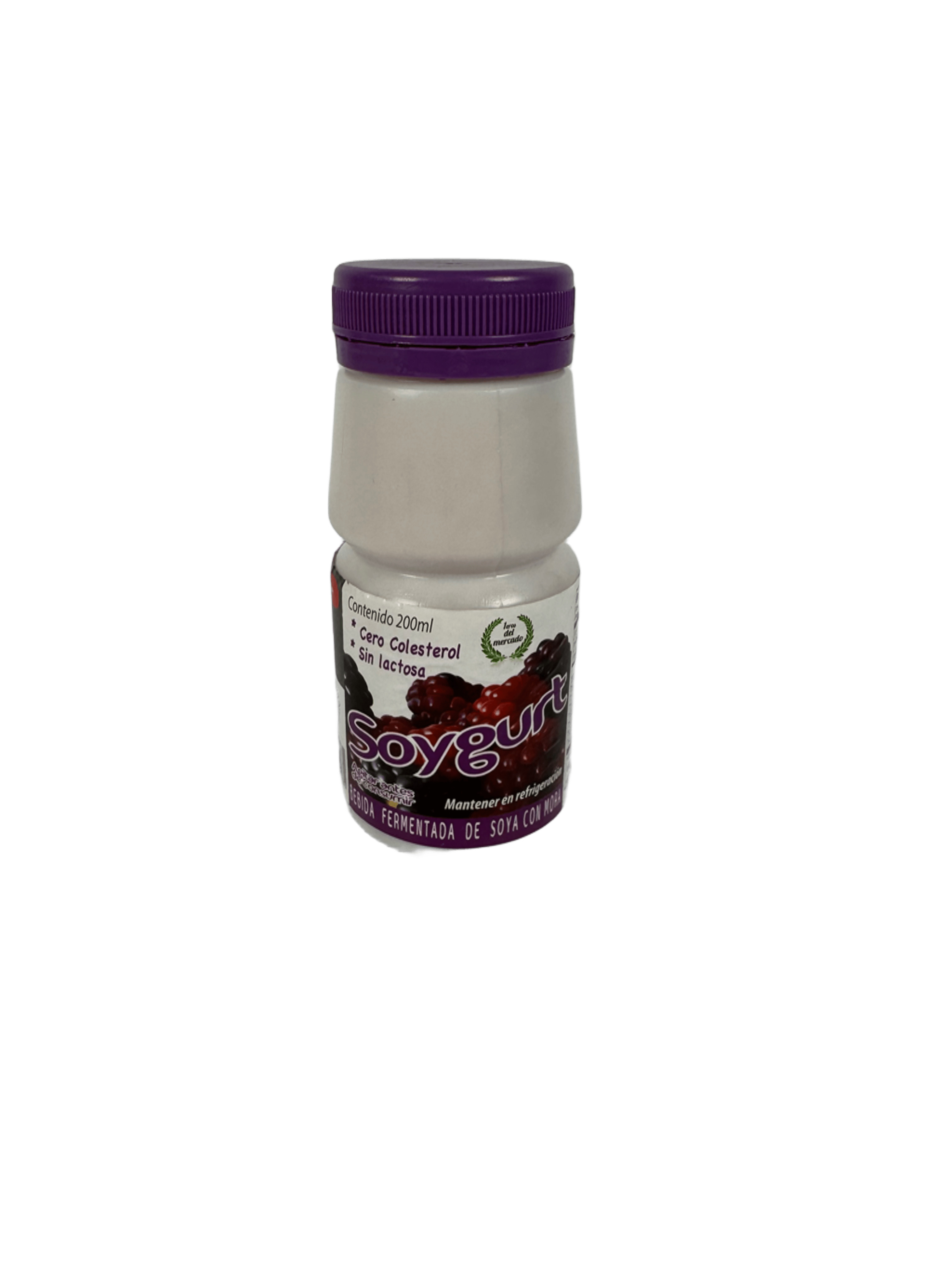 SOYGURT - Bebida fermentada de soya con mora
