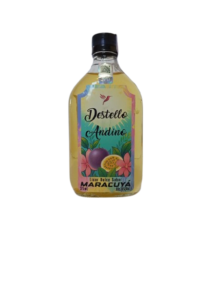 Destello Andino Licor Dulce Sabor Maracuyá 375mL