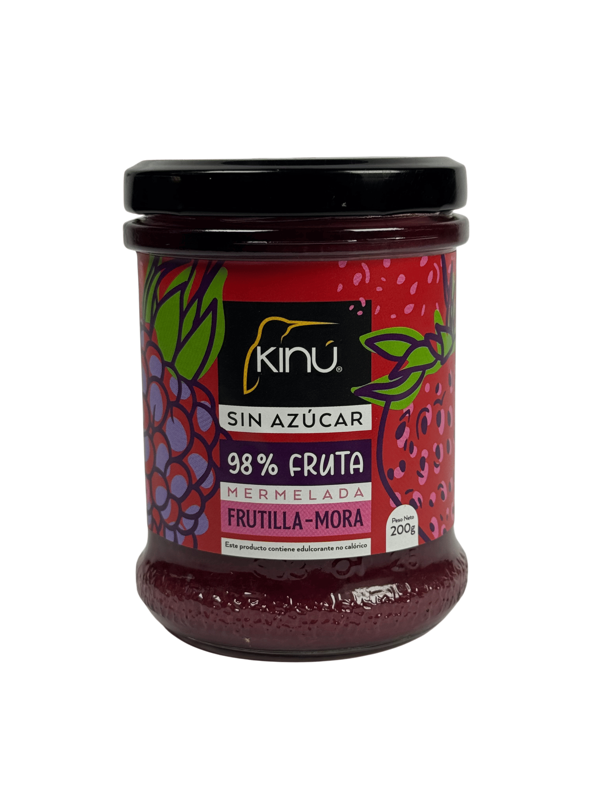KINÚ SIN AZÚCAR - Mermelada de frutilla-mora