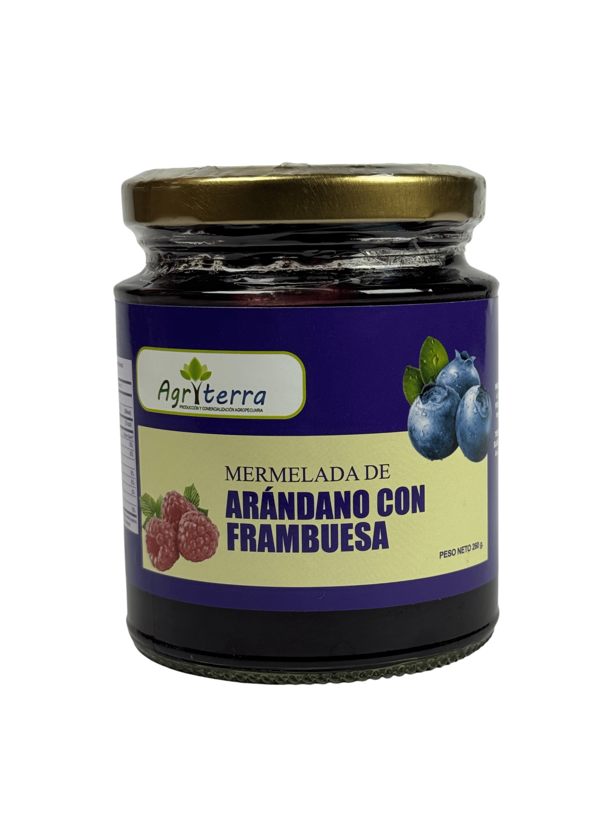 AGRITERRA - Mermelada de arándano con frambuesa