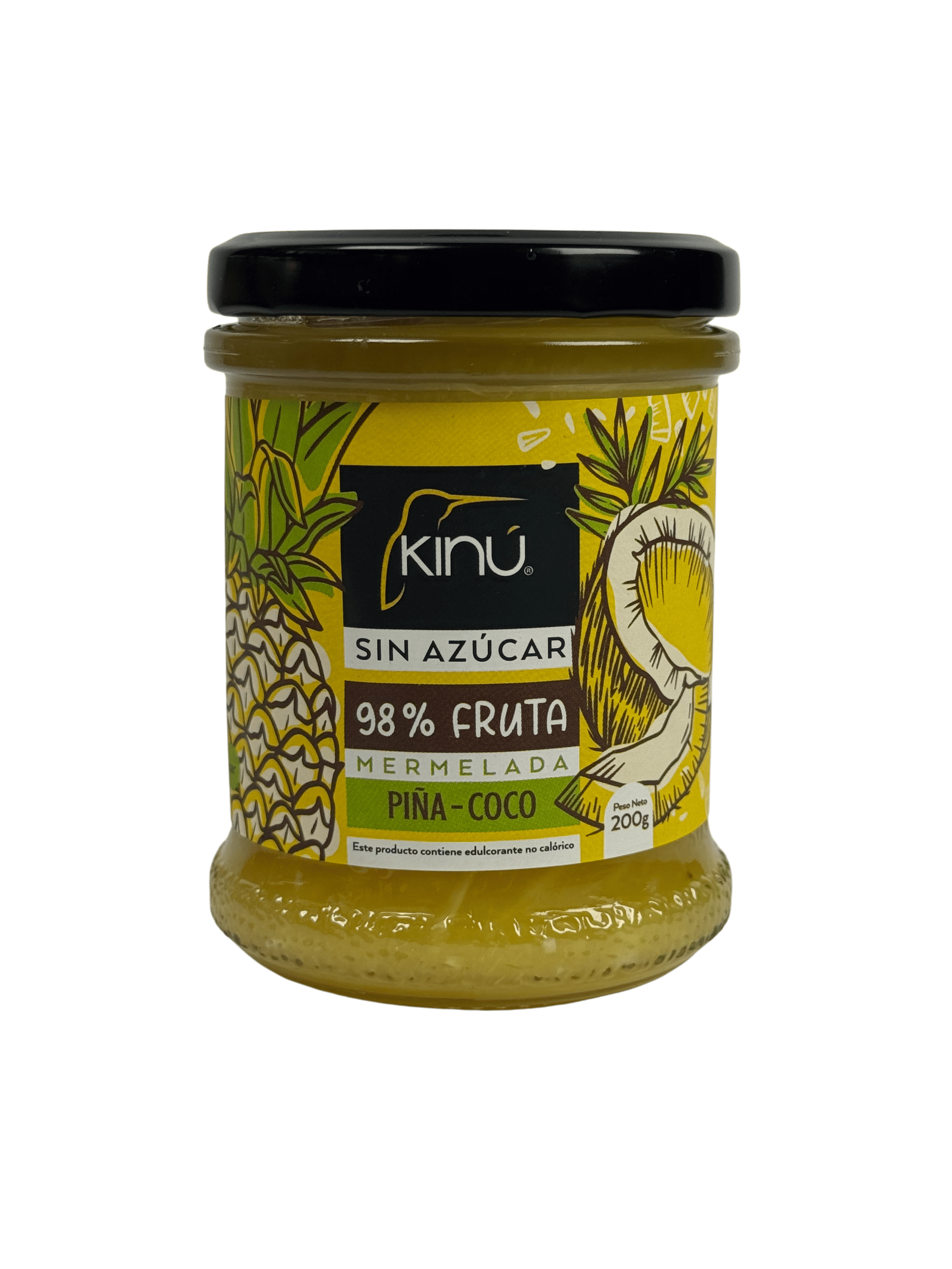 KINÚ SIN AZÚCAR - Mermelada de piña-coco