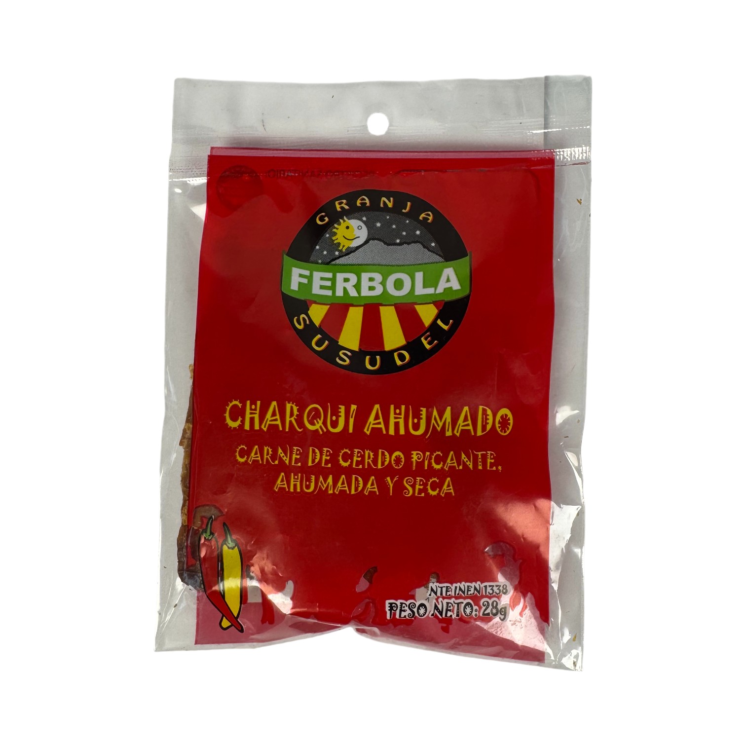 FERBOLA - Charqui ahumado - carne de cerdo picante ahumada y seca