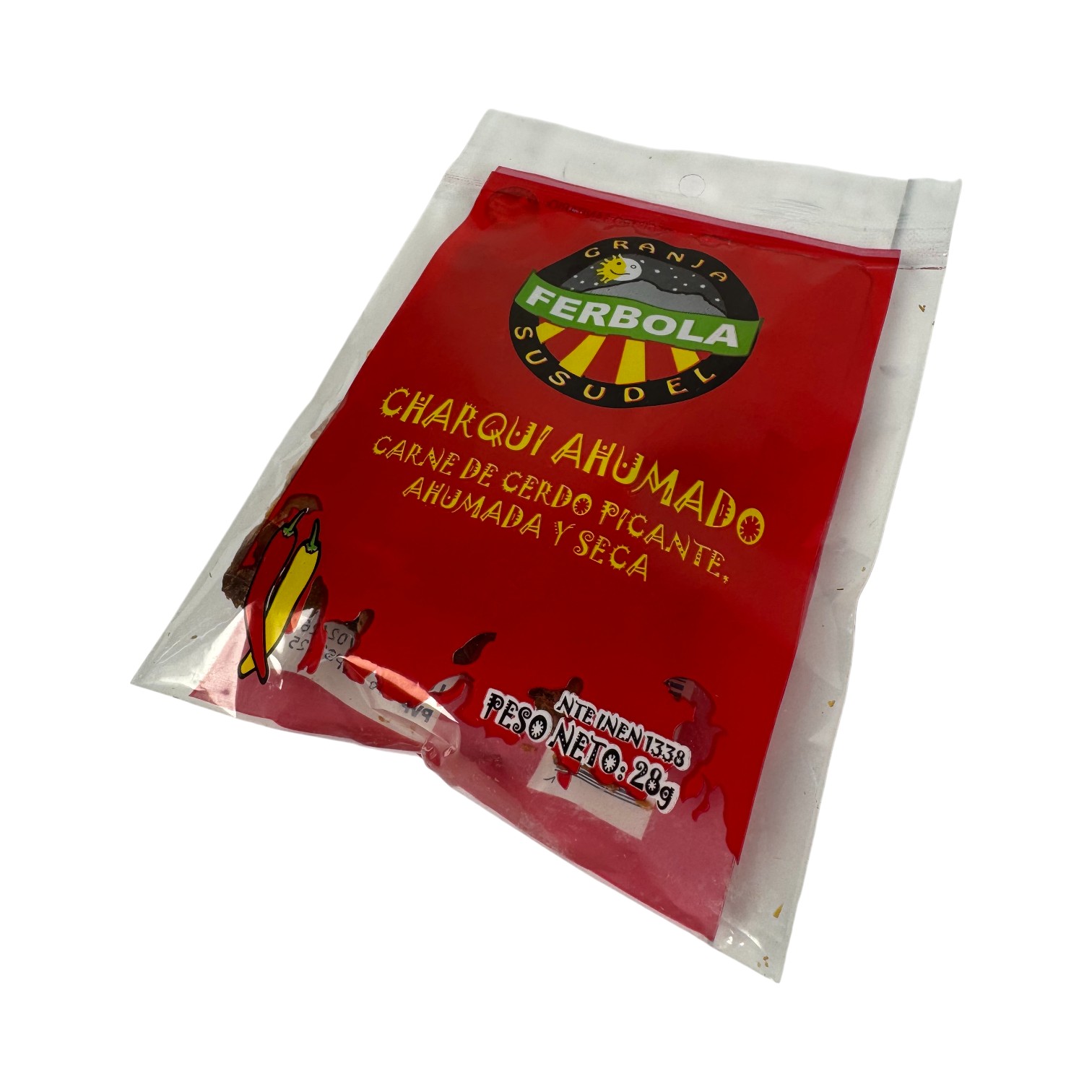 FERBOLA - Charqui ahumado - carne de cerdo picante ahumada y seca
