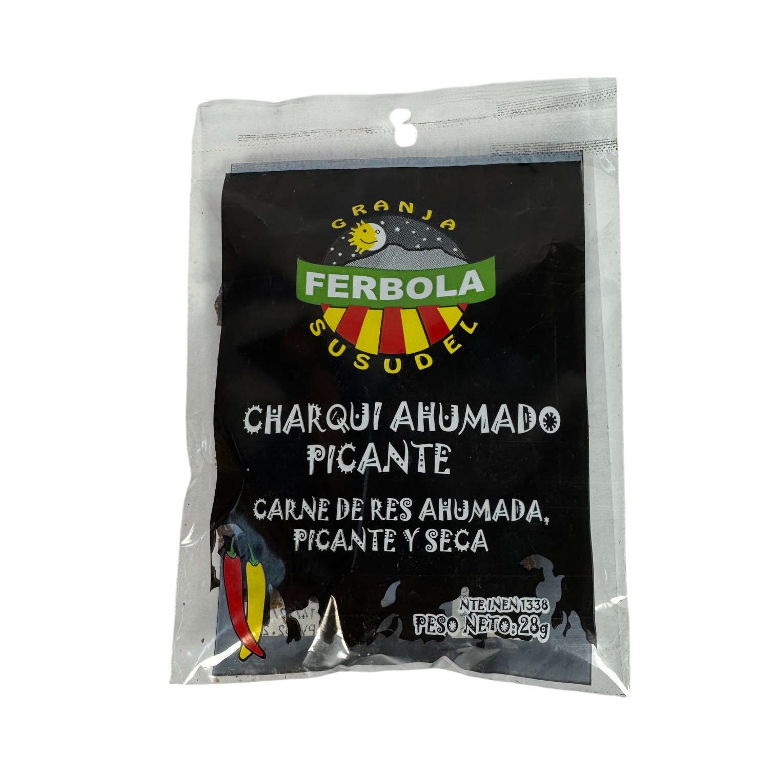 FERBOLA - Charqui ahumado picante - carne de res ahumada, picante y seca