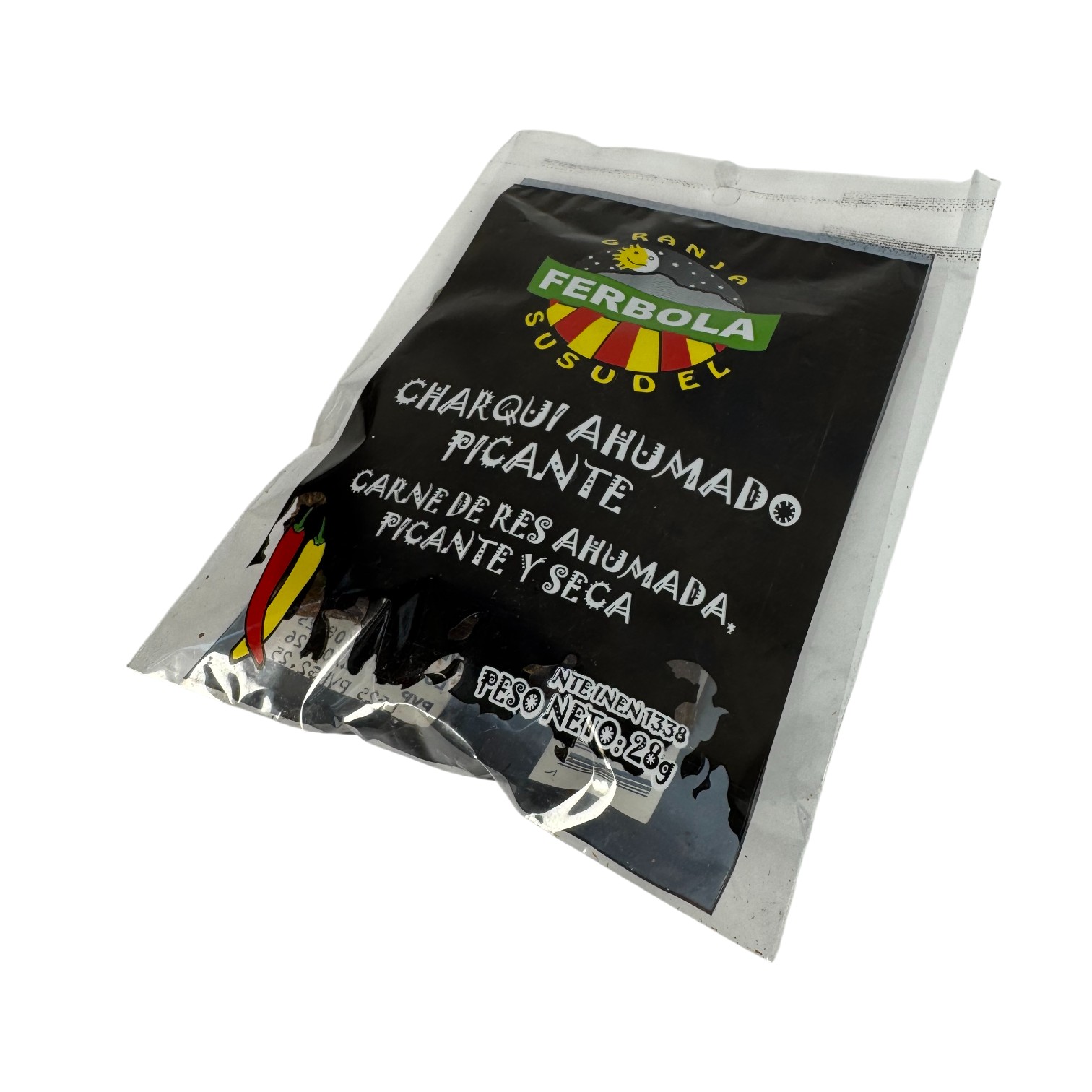 FERBOLA - Charqui ahumado picante - carne de res ahumada, picante y seca