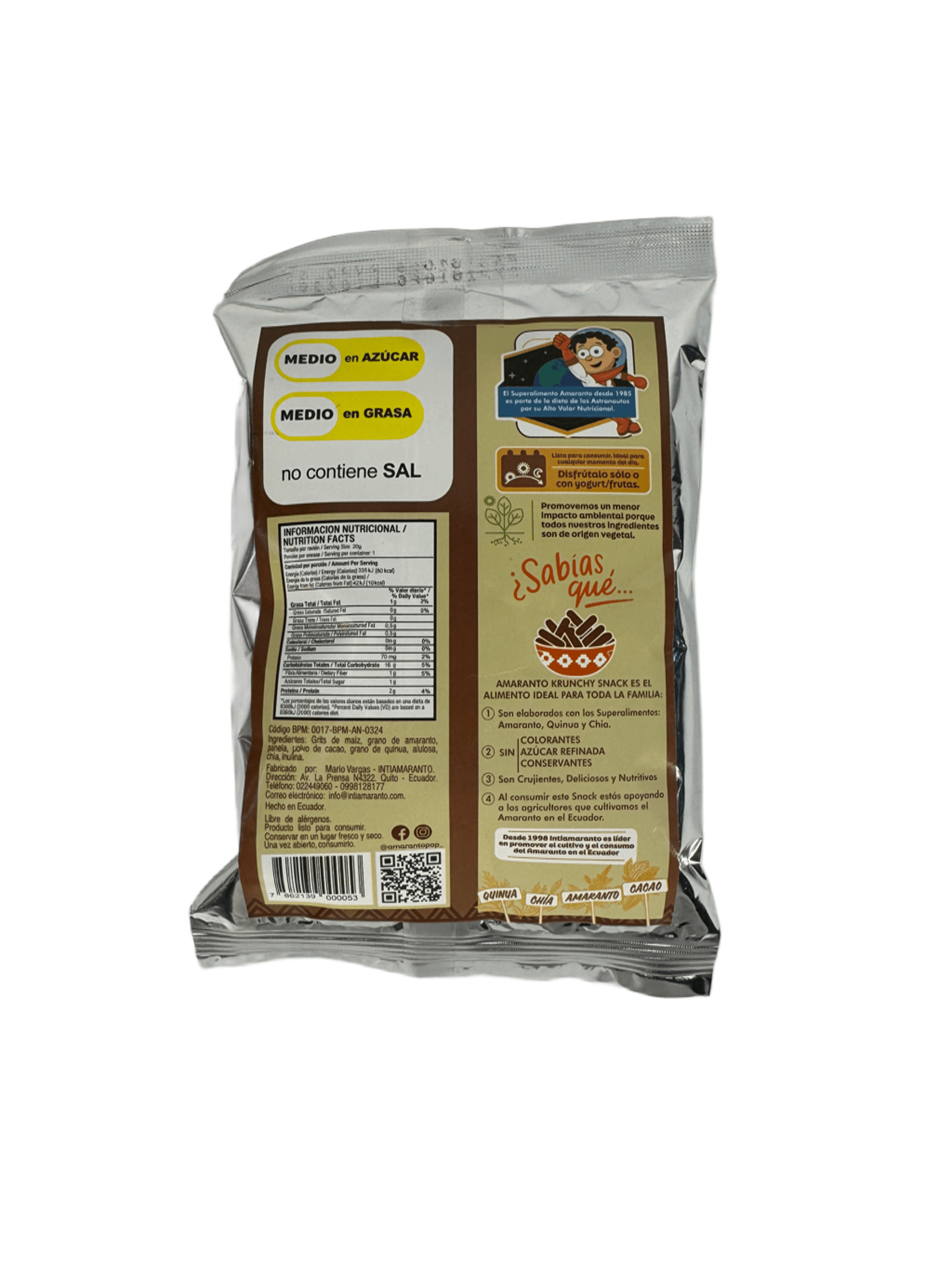 INTIAMARANTO - Snack chocolate
