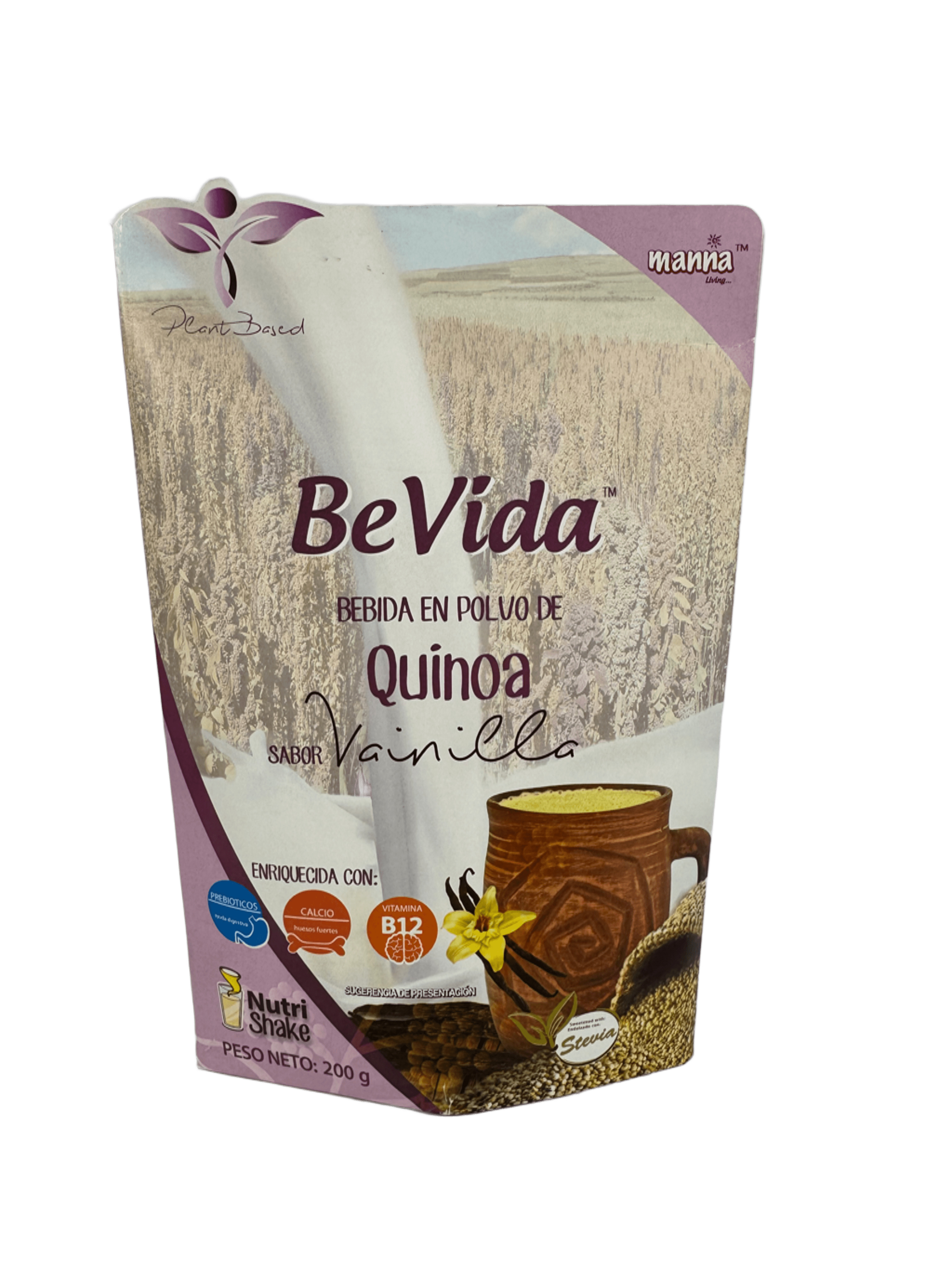 BE VIDA - Bebida en polvo de quinua sabor a vainilla
