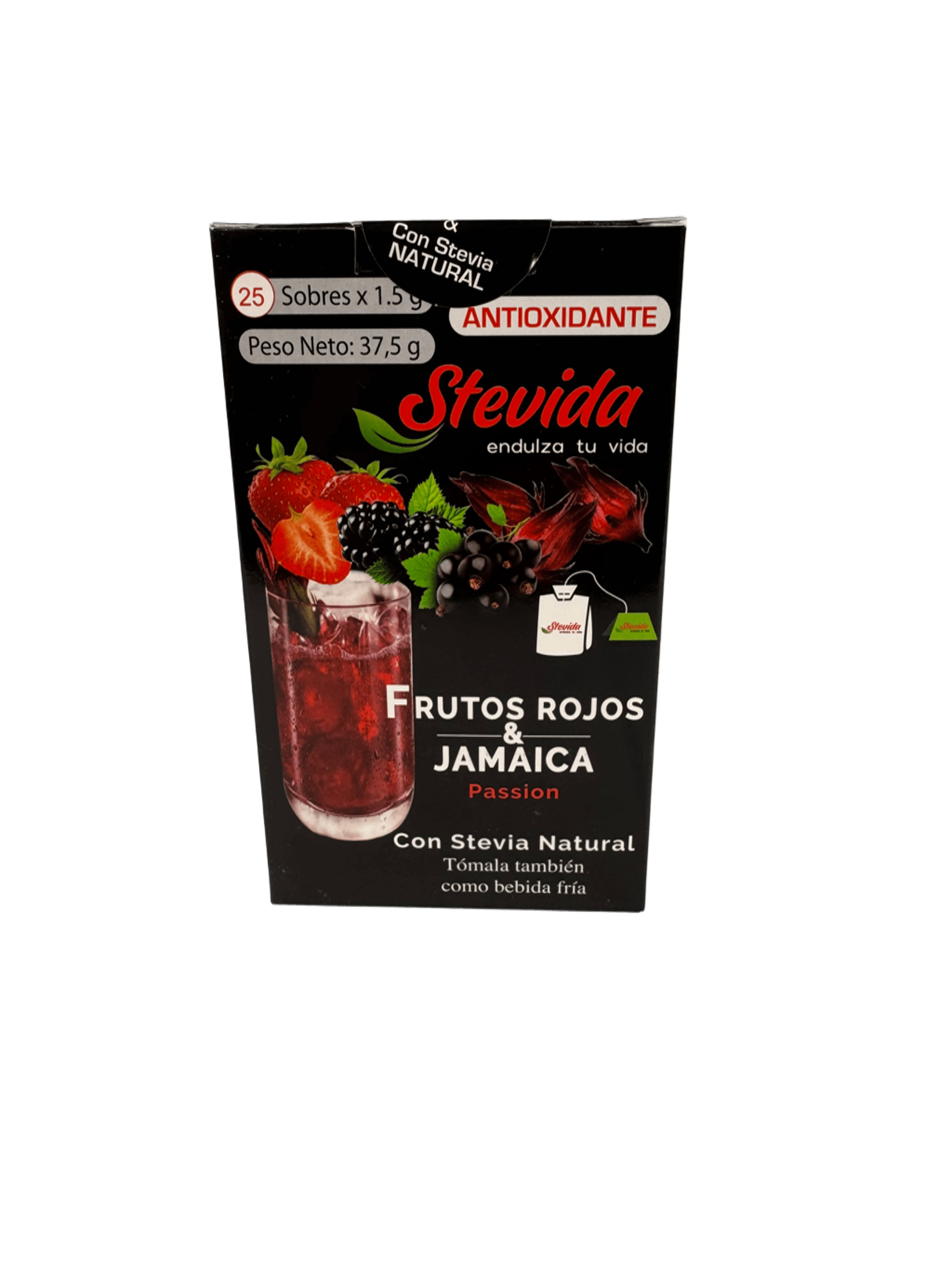 STEVIDA - Té de frutos rojos y jamaica
