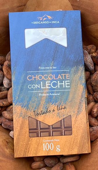 Chocolate de leche, barra de 100 gr.