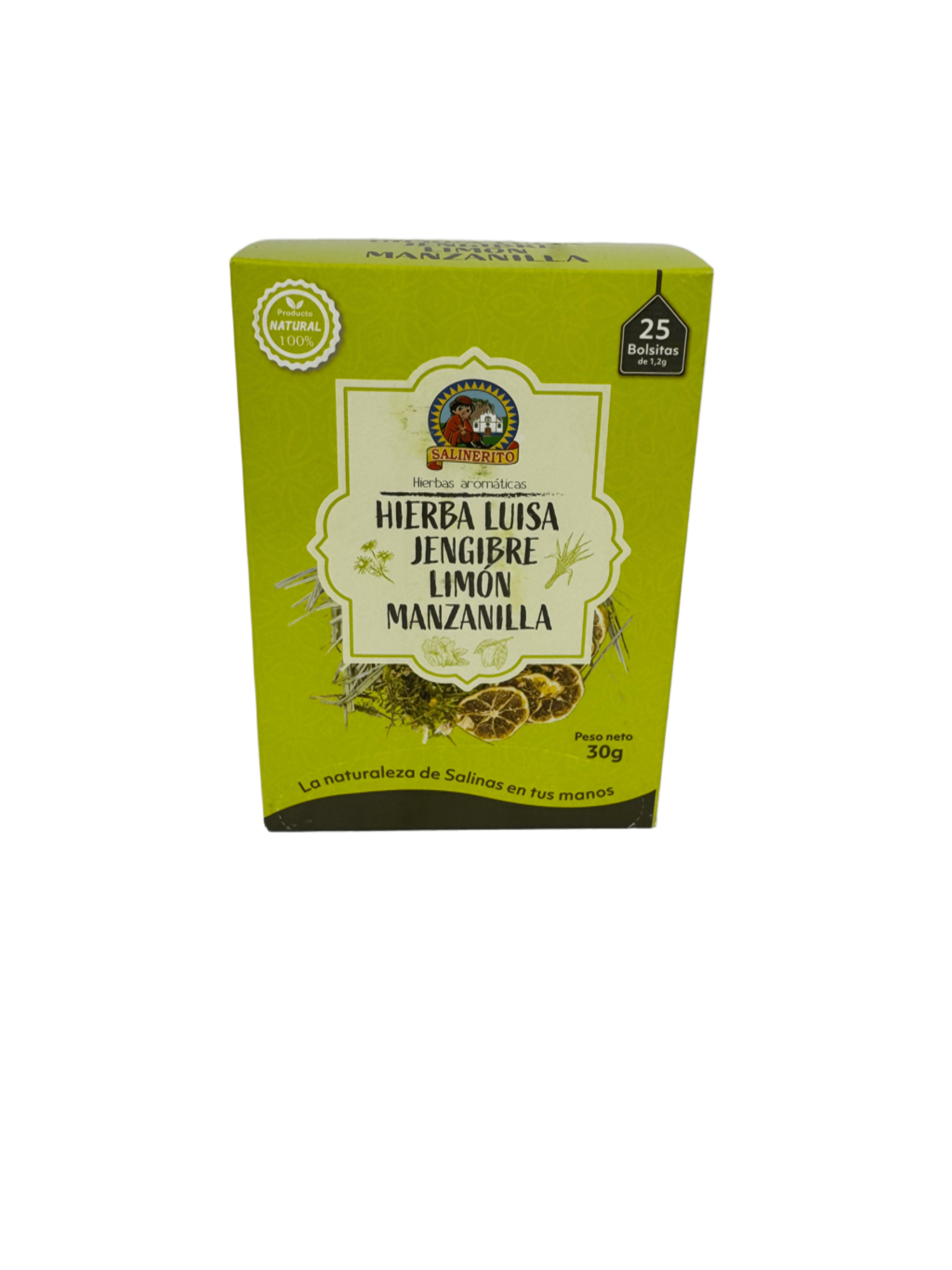 SALINERITO - Té de hierba luisa, jengibre, limon y manzanilla