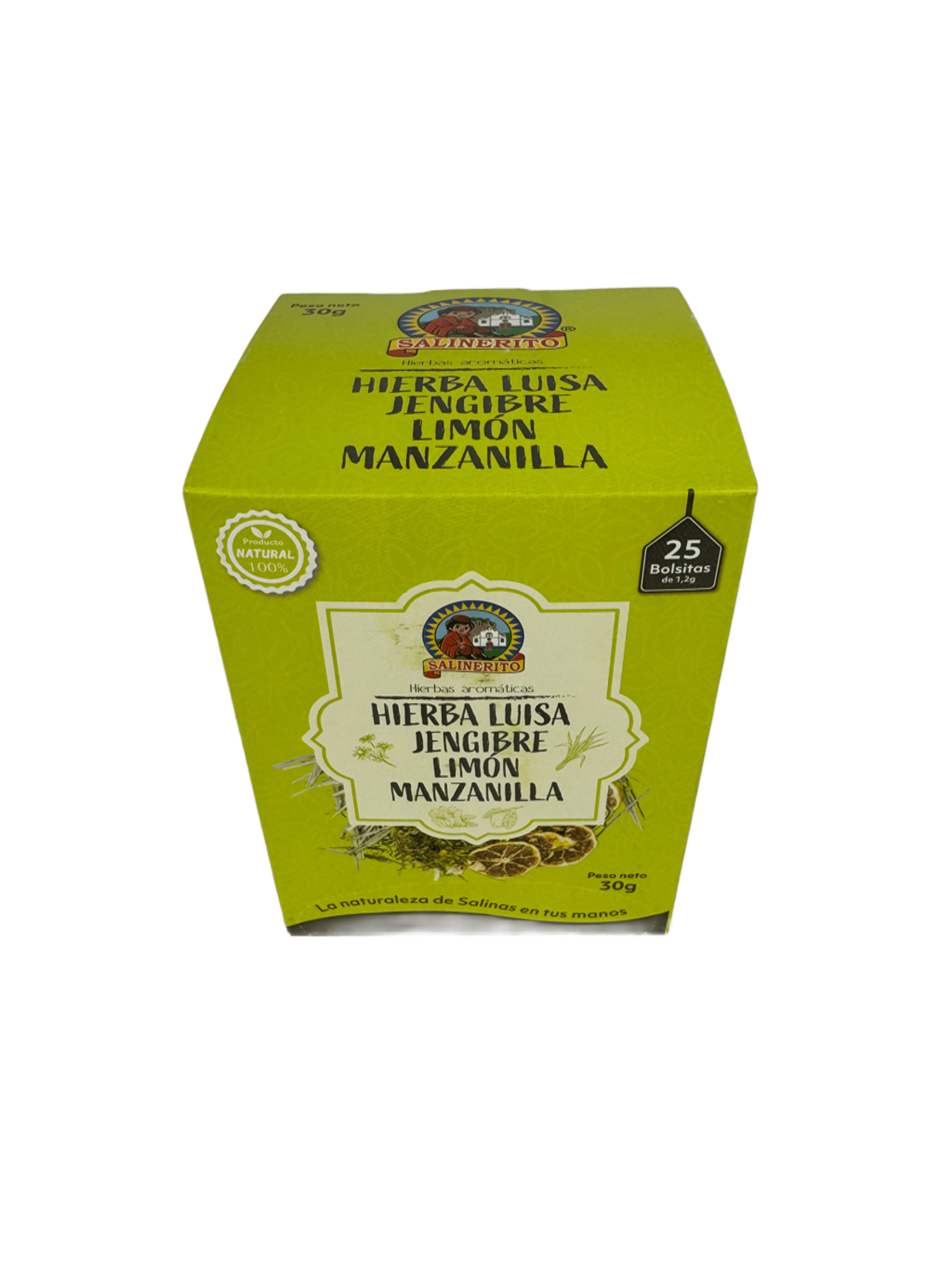 SALINERITO - Té de hierba luisa, jengibre, limon y manzanilla