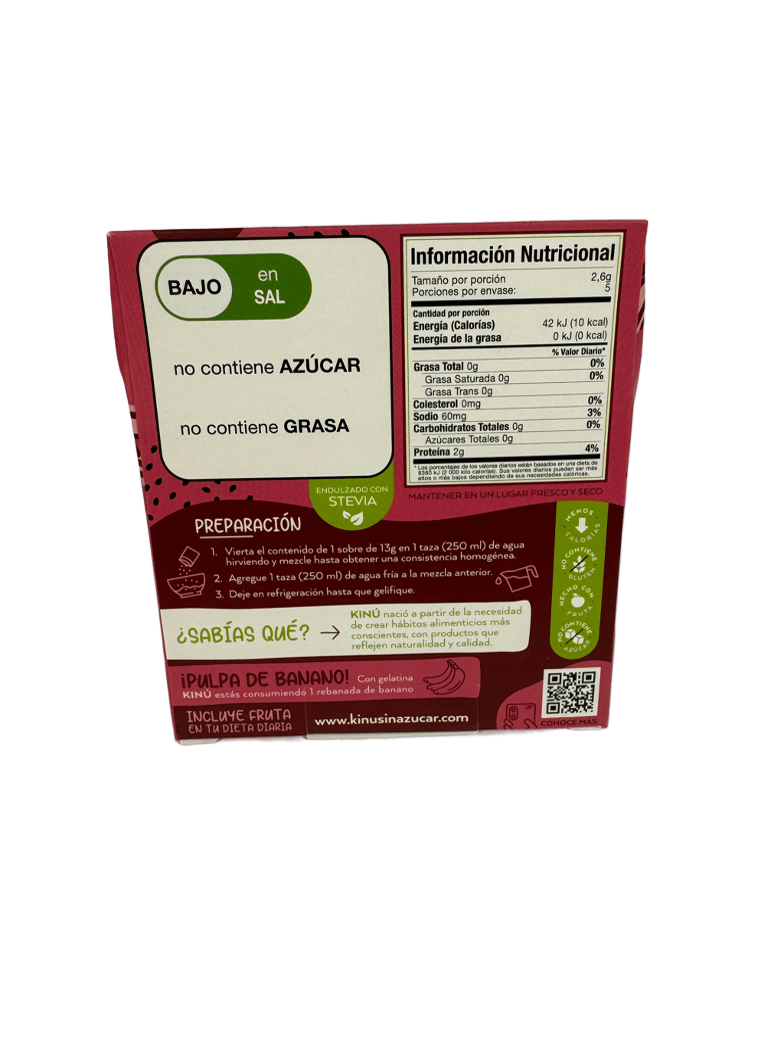 KINU - GELATINA de fresa con pulpa de fruta