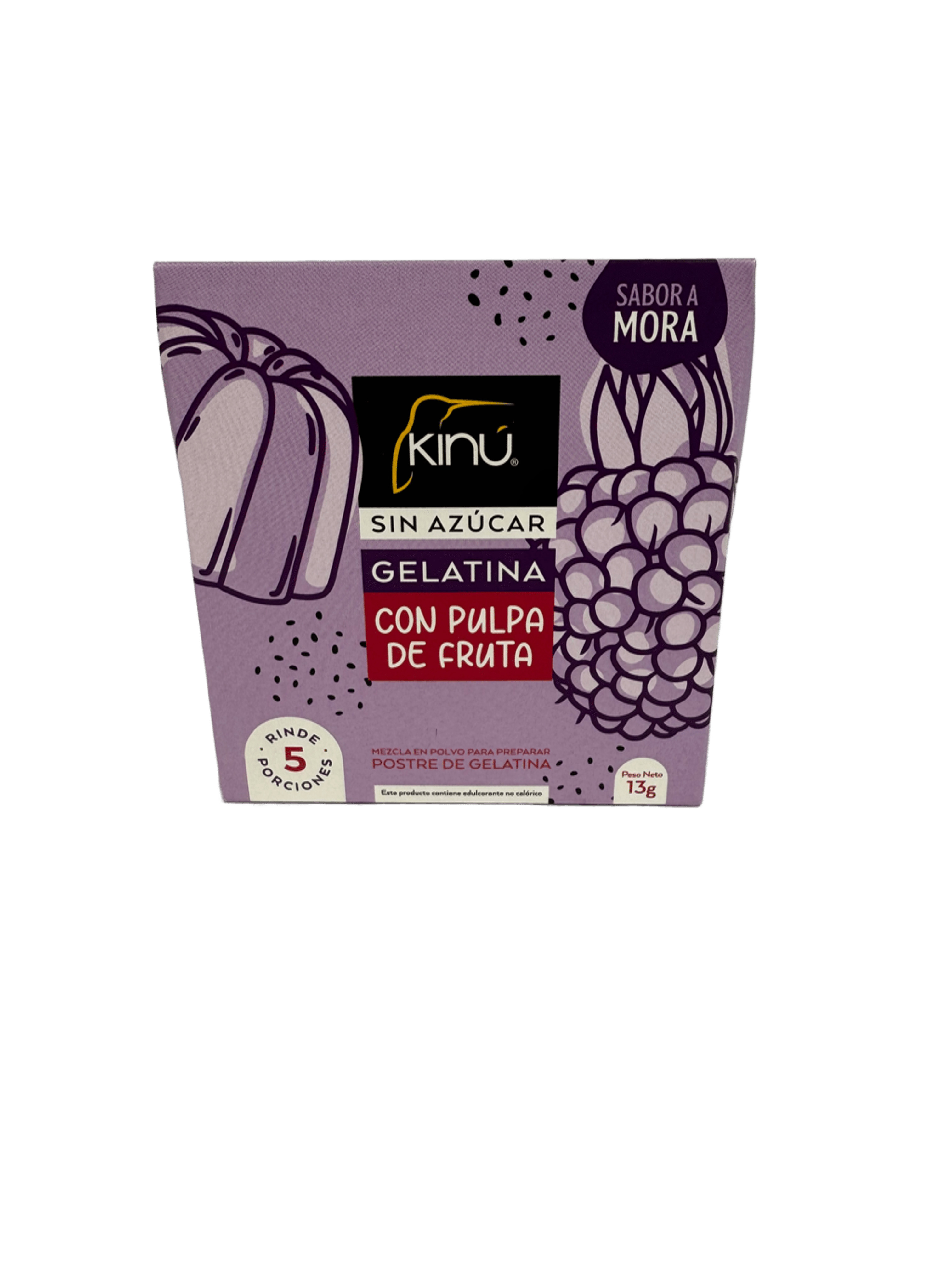 KINU - GELATINA de mora con pulpa de fruta