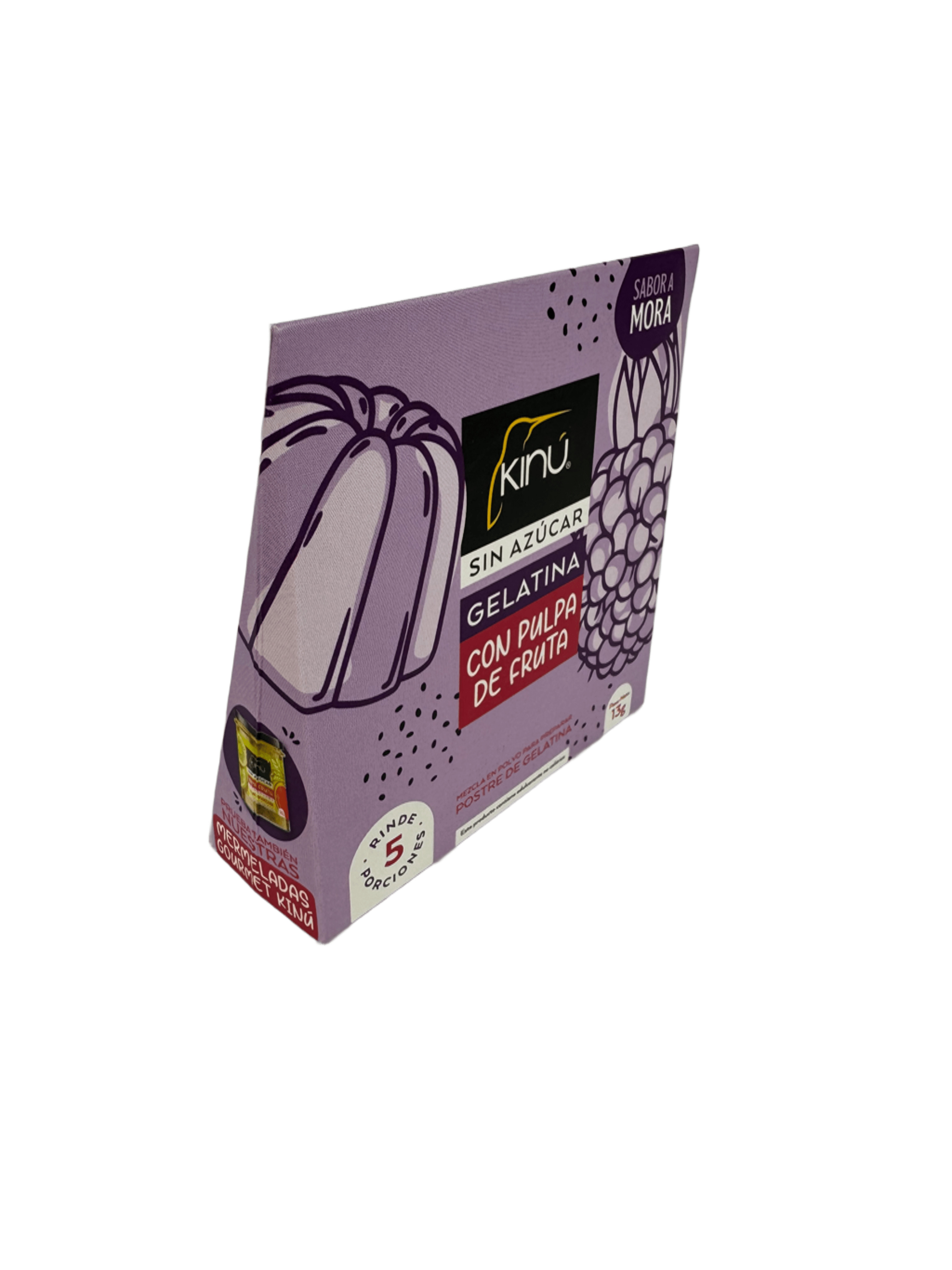 KINU - GELATINA de mora con pulpa de fruta