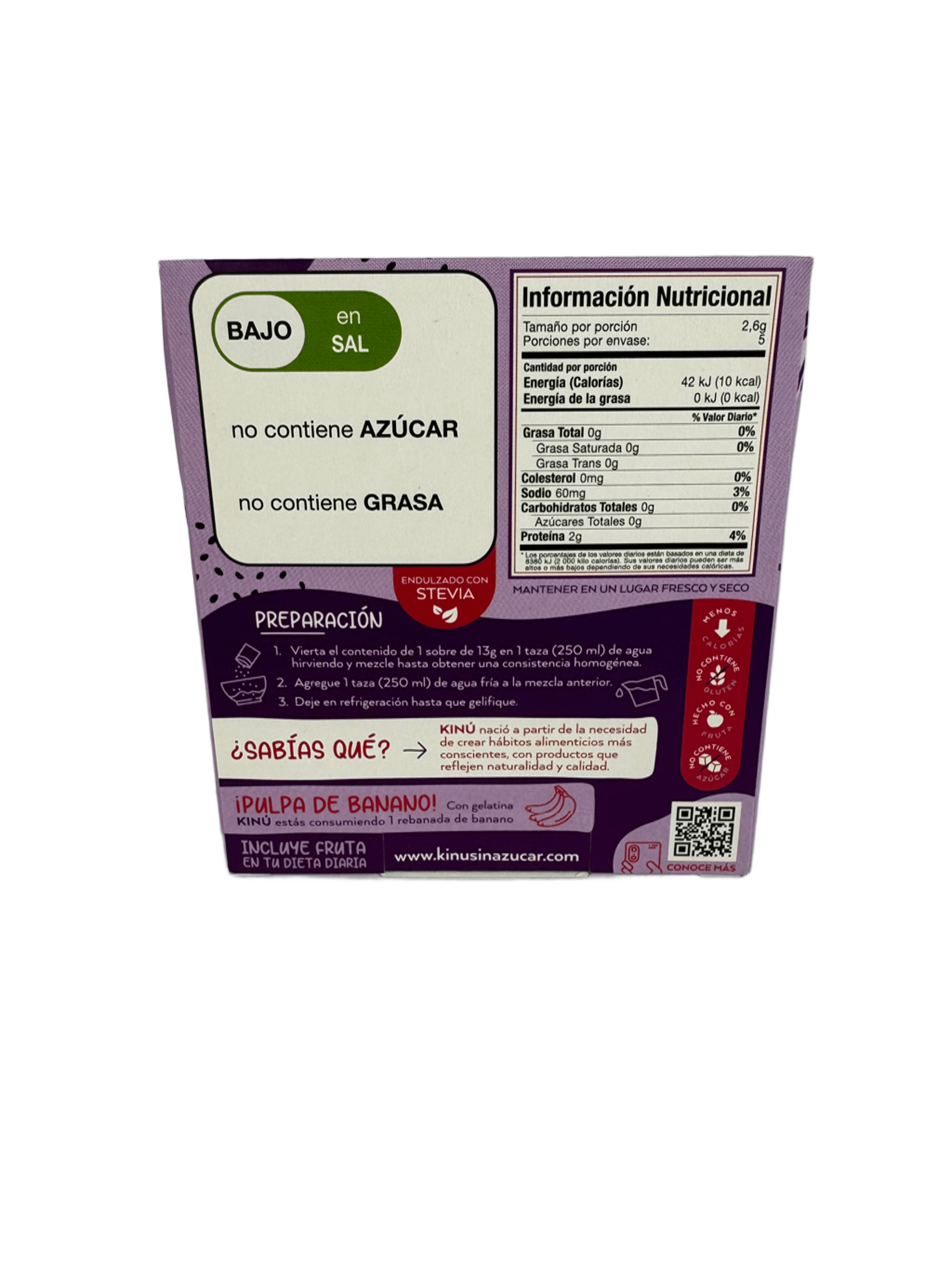 KINU - GELATINA de mora con pulpa de fruta