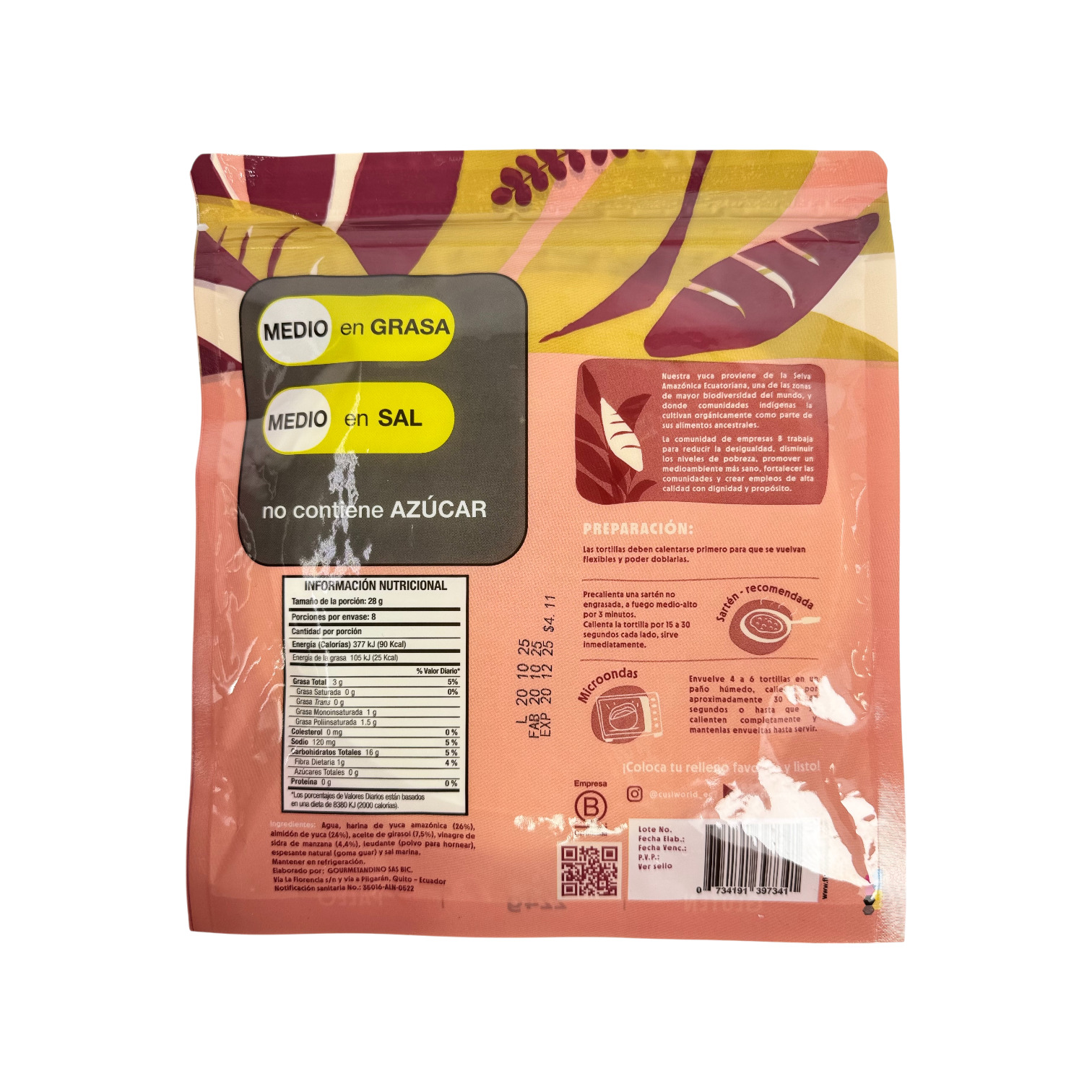 CUSI - Tortillas Yuca amazónica
