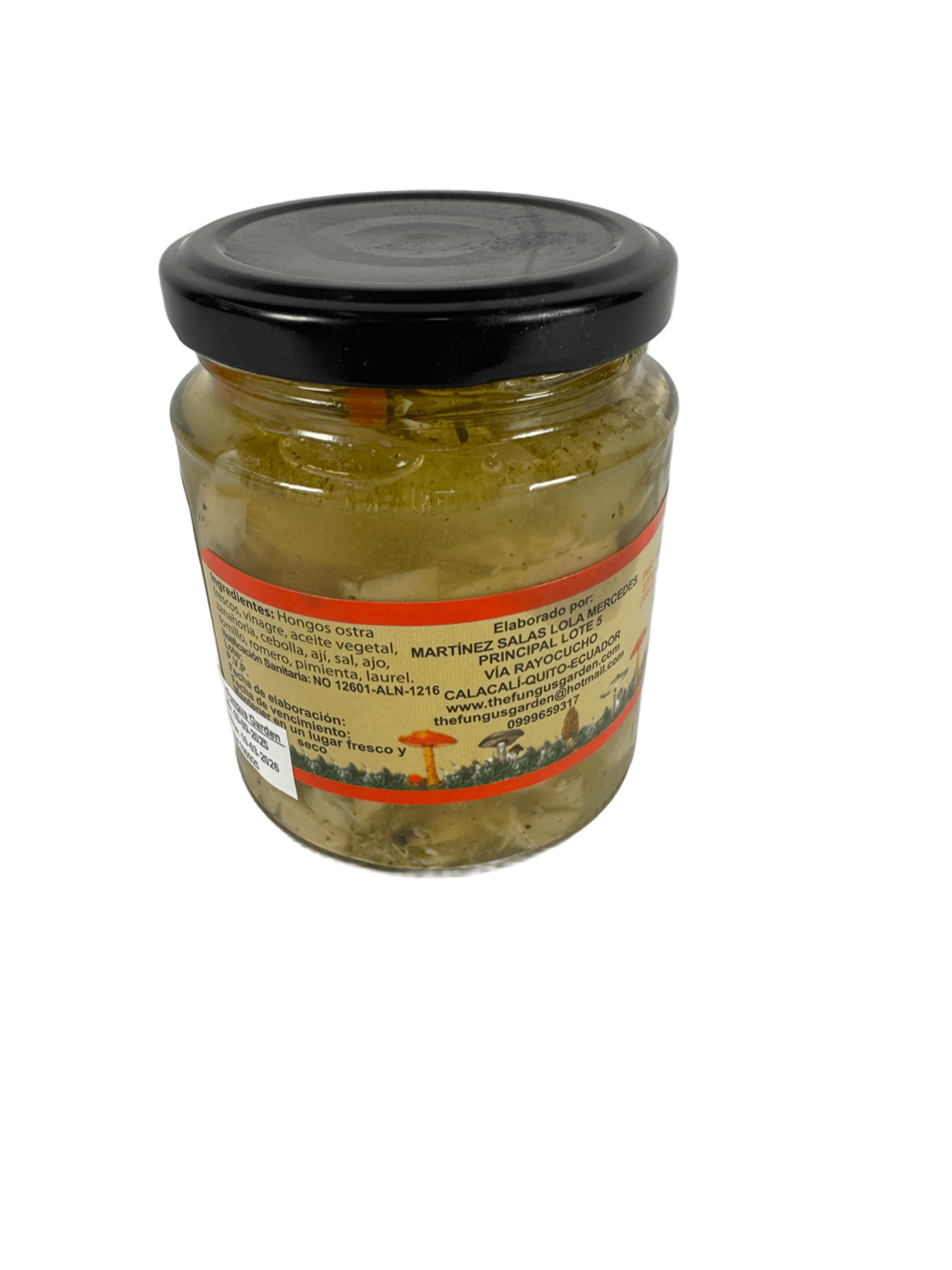 THE FUNGUS GARDEN - Hongos ostra cortados con escabeche con ají