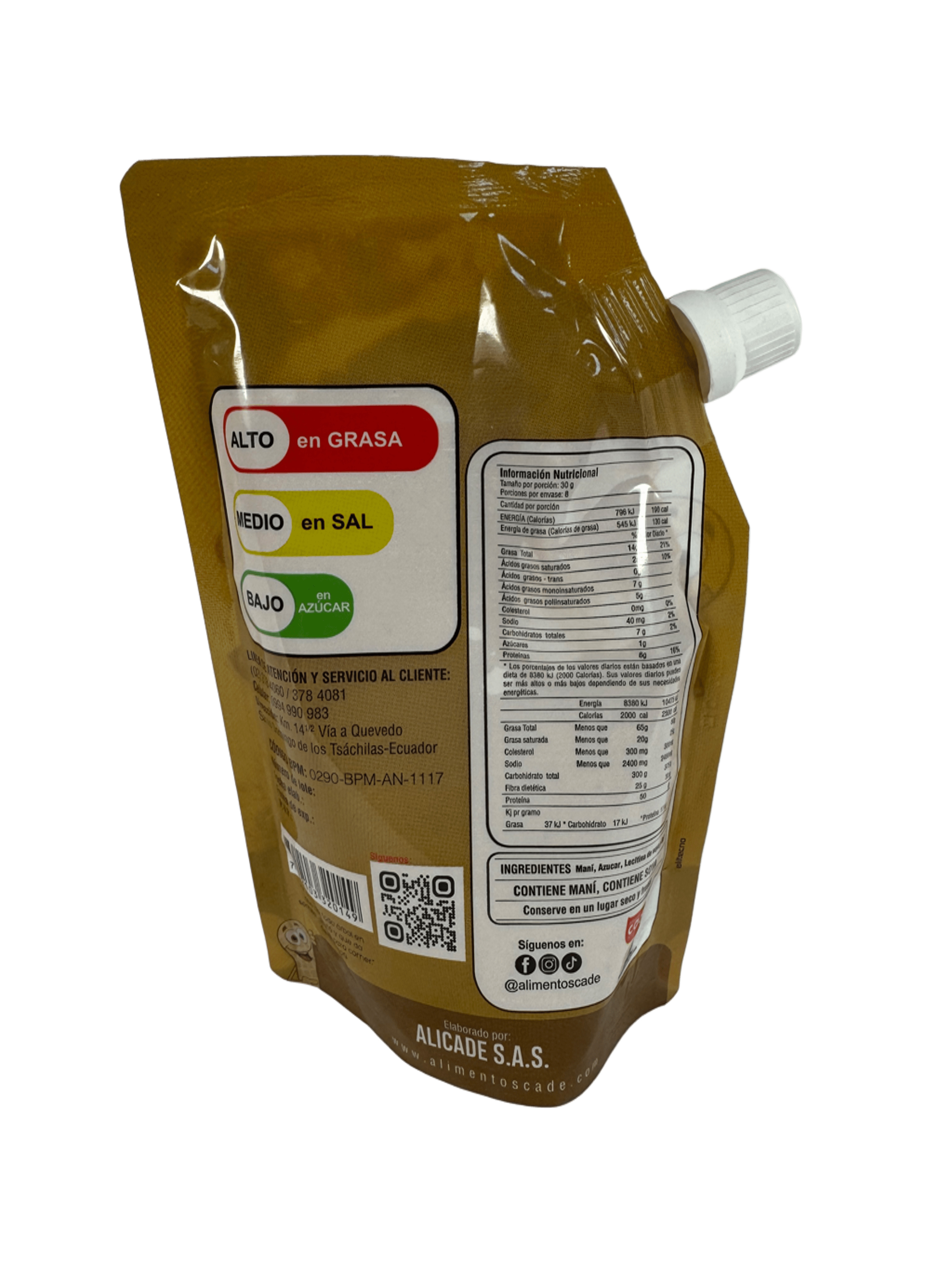 ALIMENTOS CADE - Mantequilla de maní
