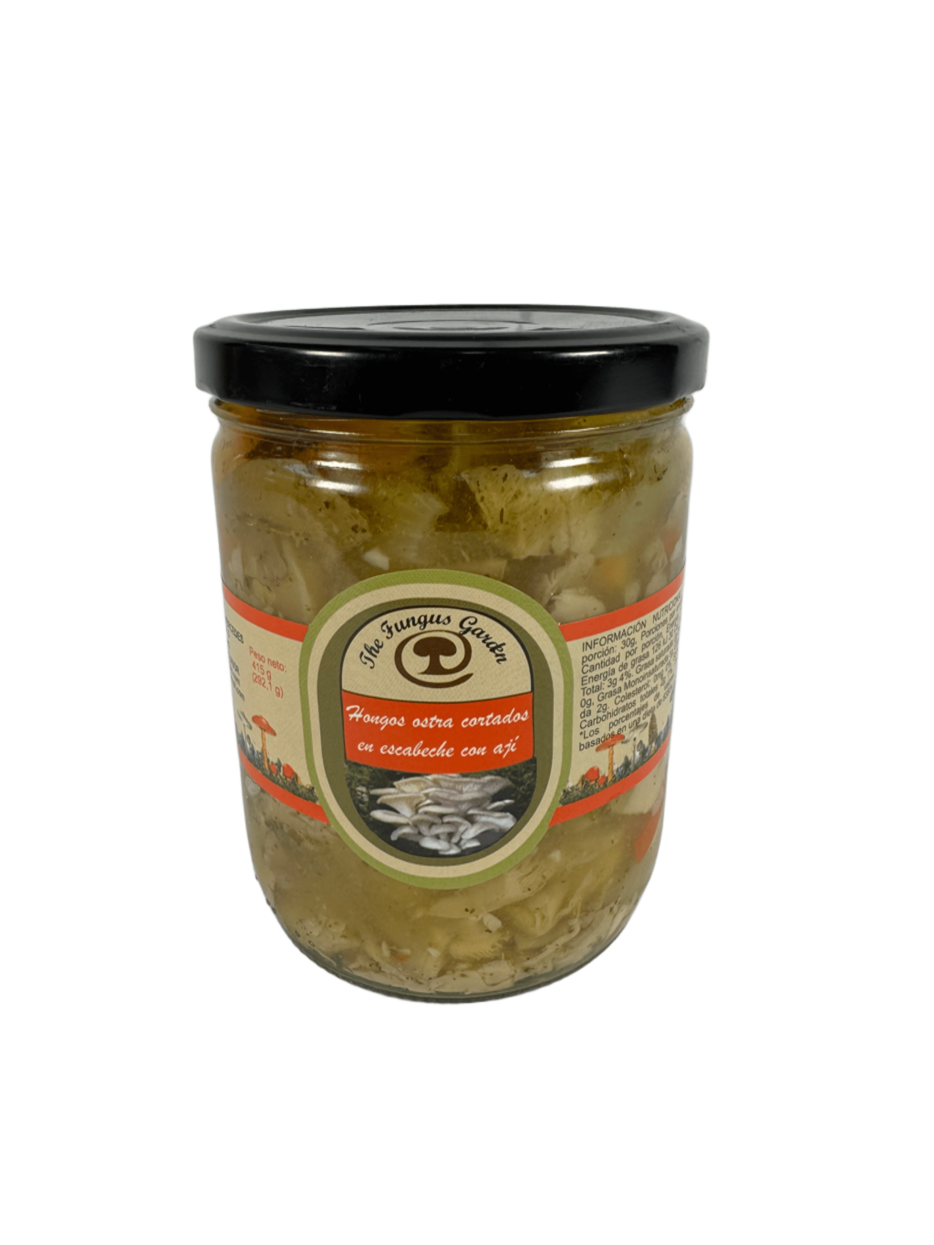 THE FUNGUS GARDEN- Hongos ostra cortados en escabeche con ají