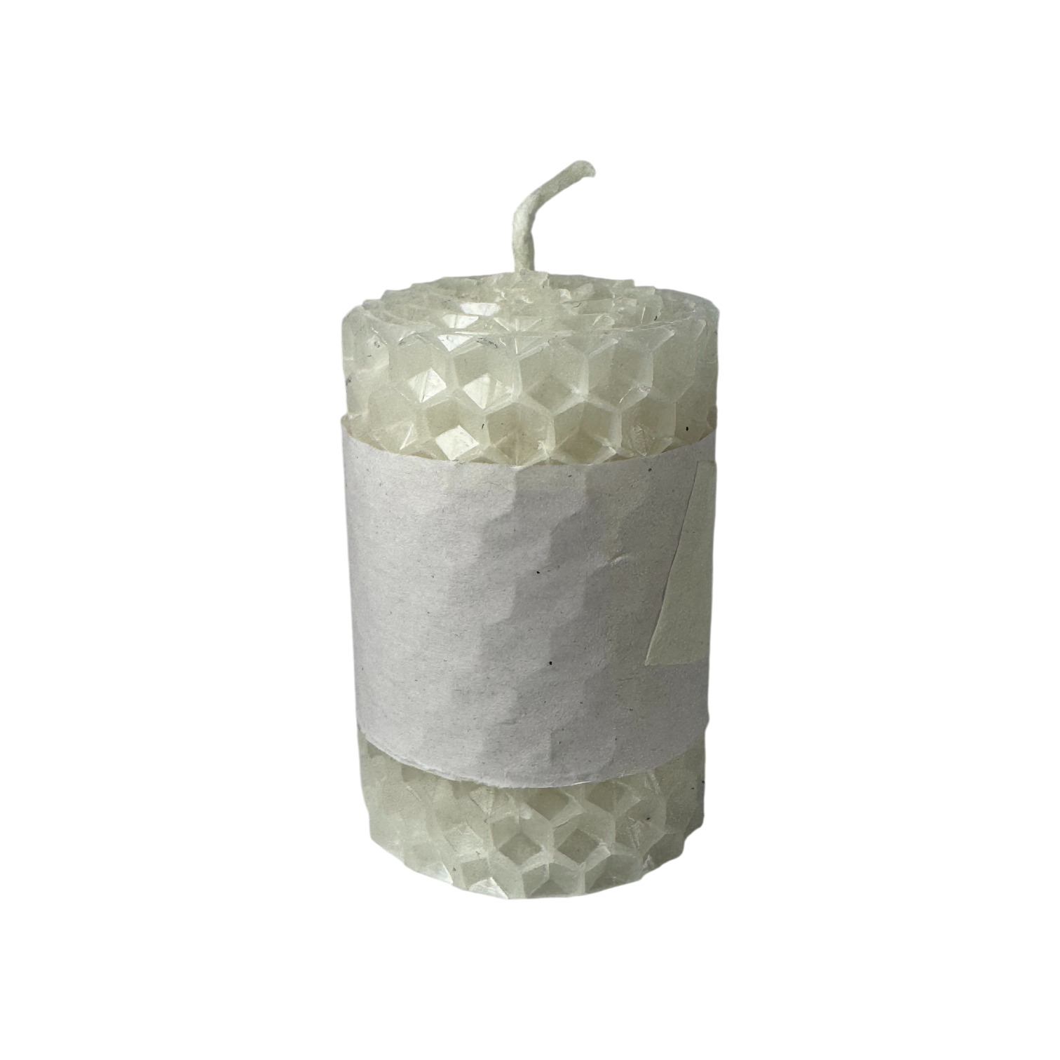 CAMARI - Vela de cera de abeja pequeña blanca