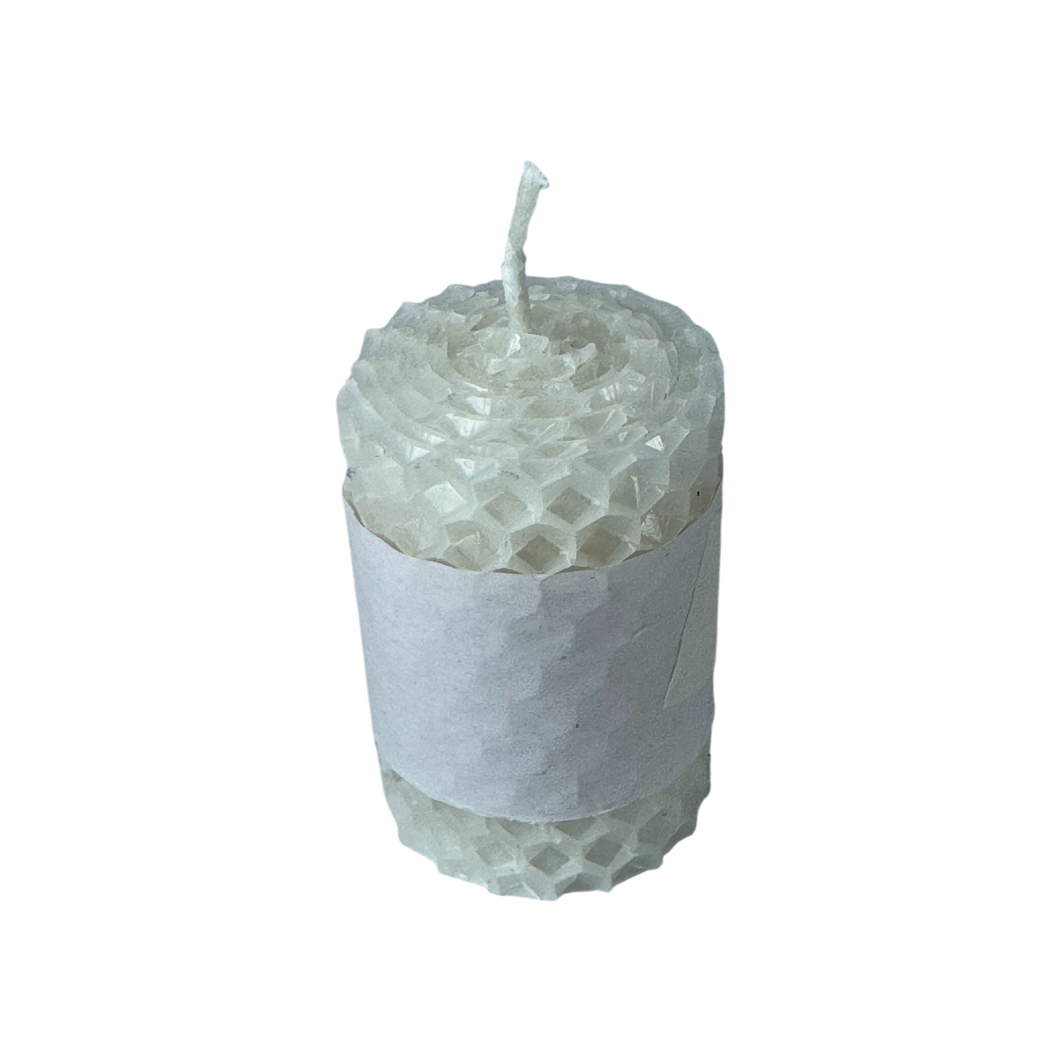 CAMARI - Vela de cera de abeja pequeña blanca