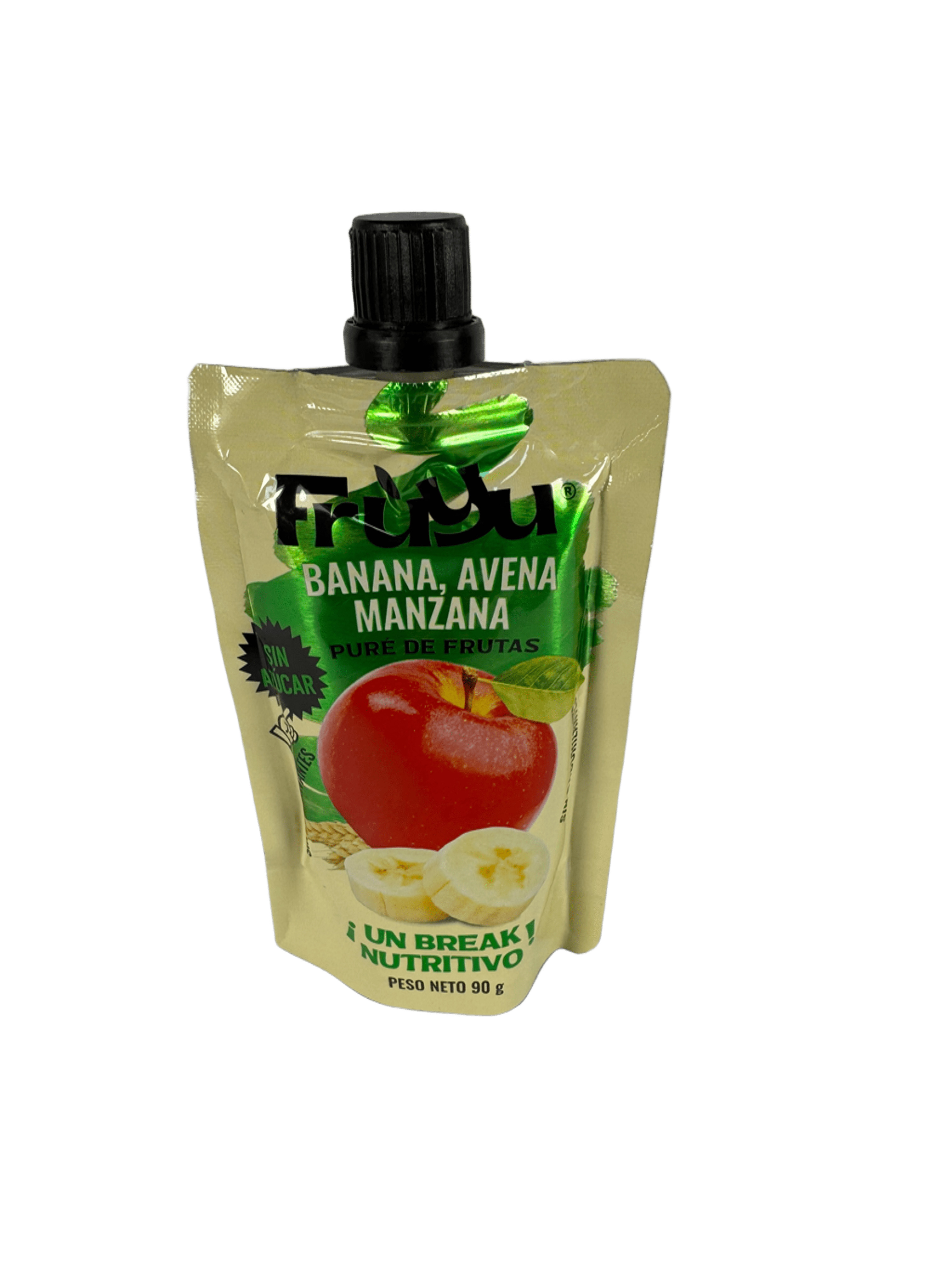 FRUYU - Puré de frutas banana, avena y manzana