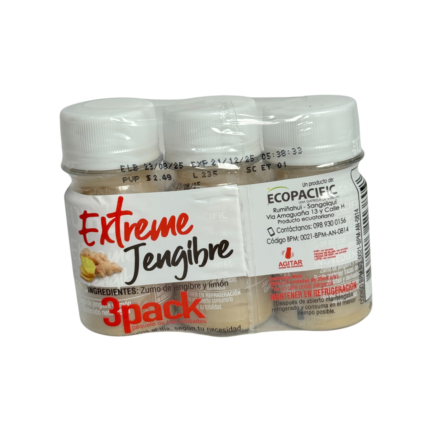 ECOPACIFIC - Extreme Jengibre (3 pack)