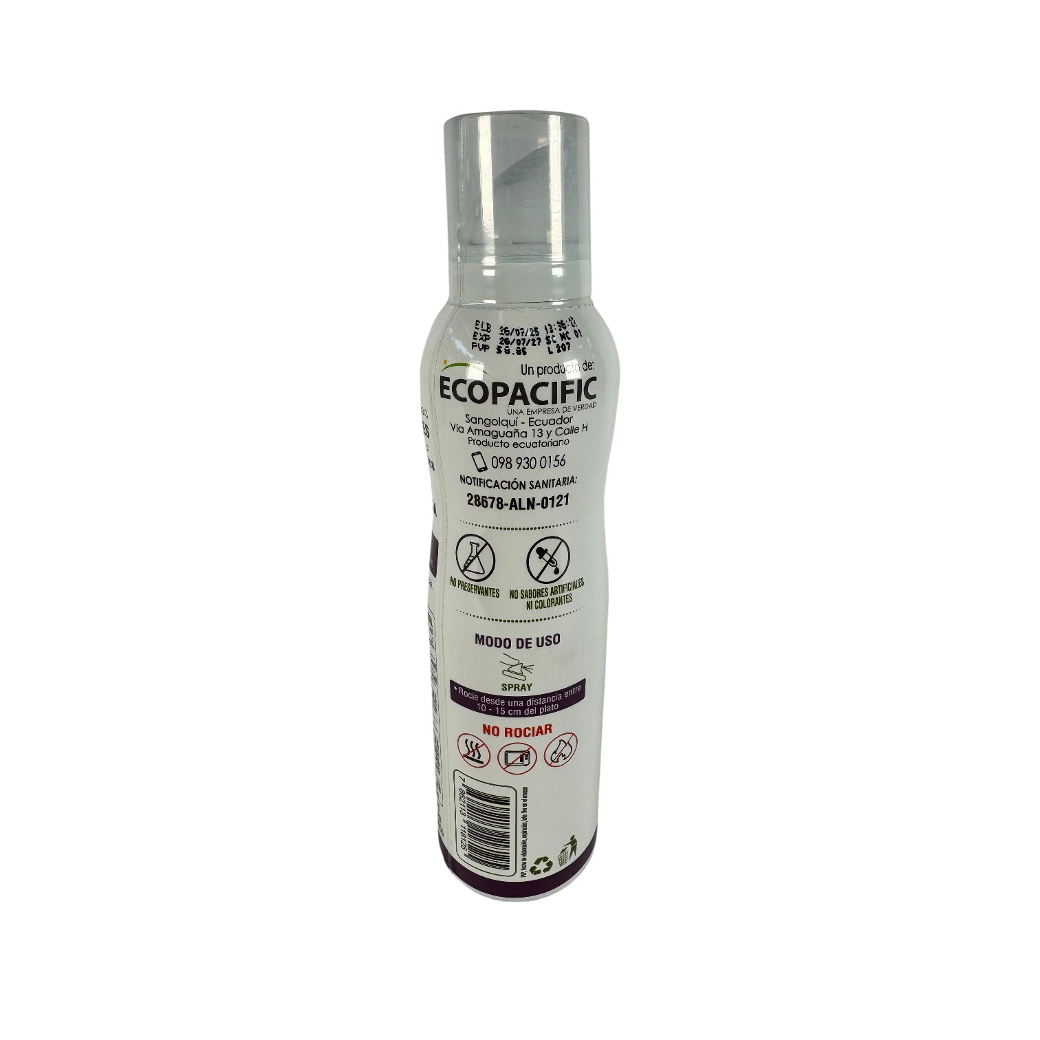 ECOLOVE - Aceite de oliva extra virgen en spray