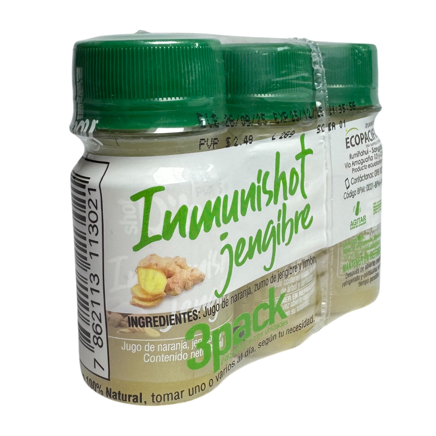 ECOPACIFIC - Inmunishot Jengibre (3pack)