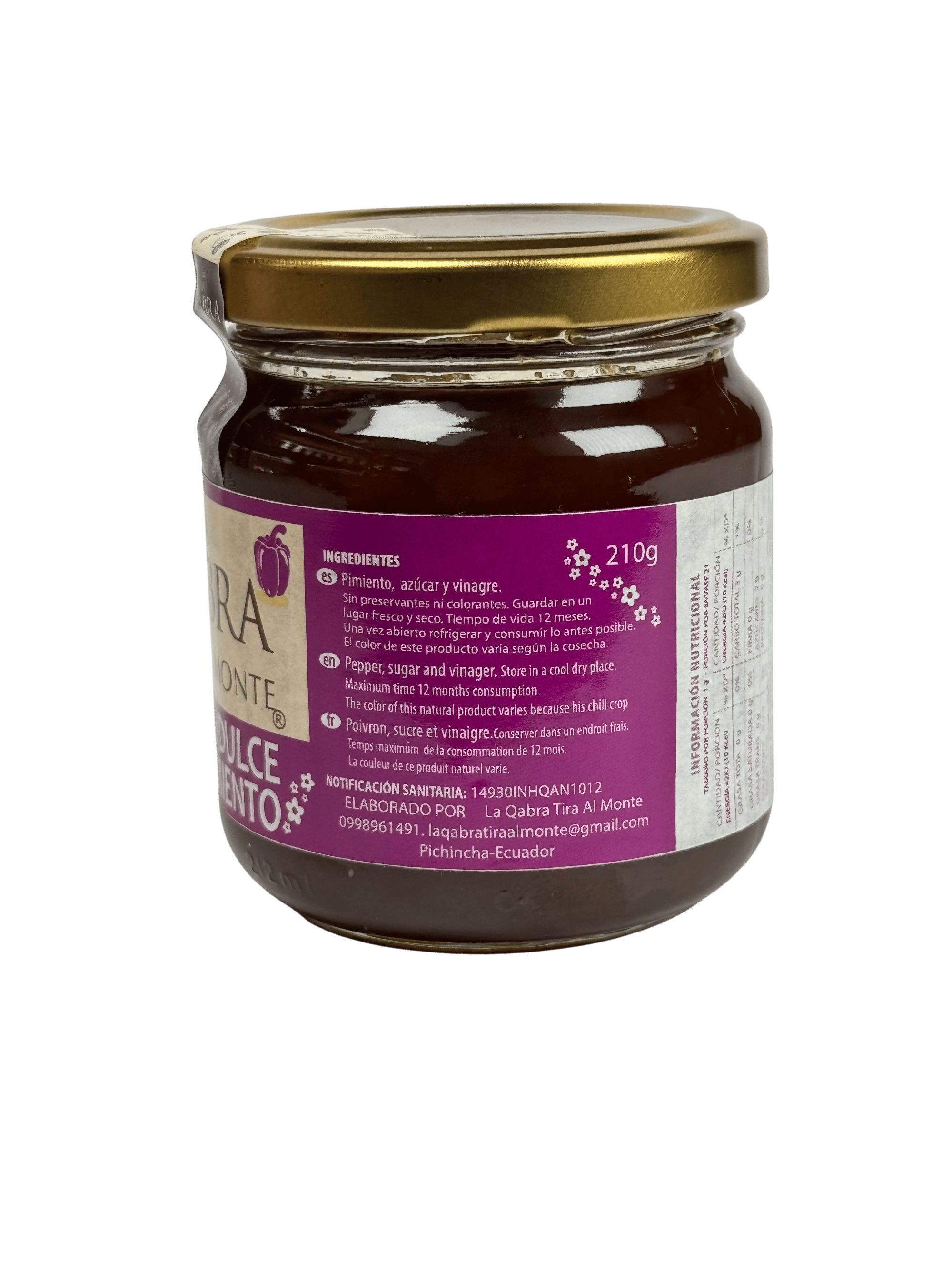 LA QABRA TIRA AL MONTE - Aderezo Dulce de pimiento