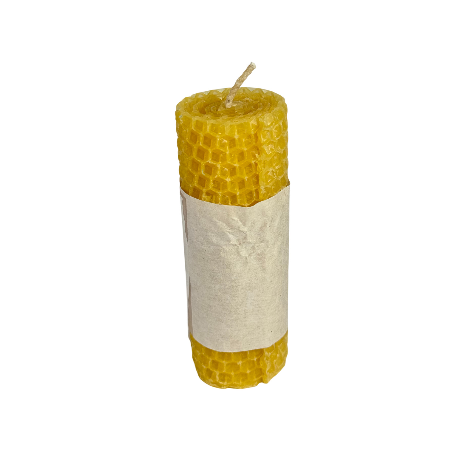 CAMARI - Vela de cera de abeja mediana amarilla