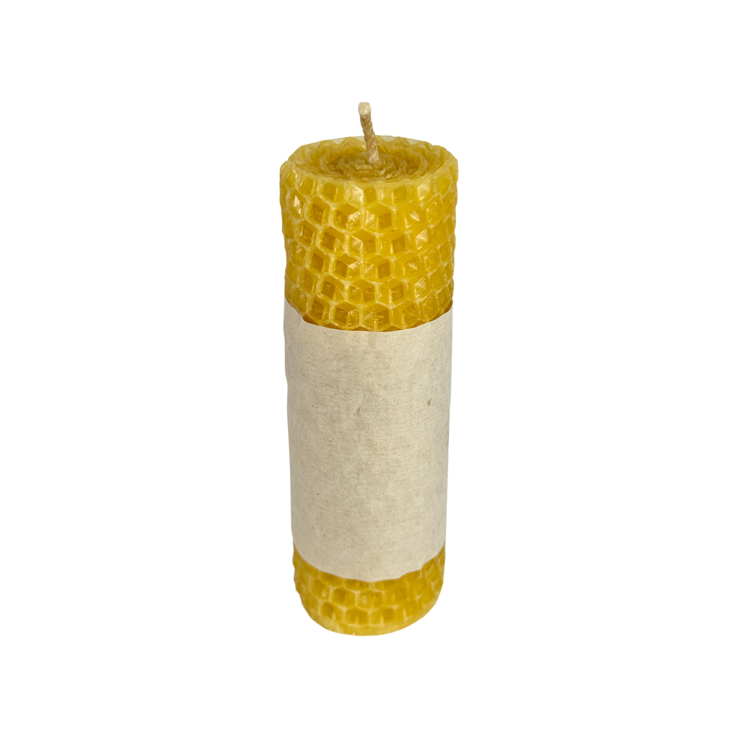 CAMARI - Vela de cera de abeja mediana amarilla