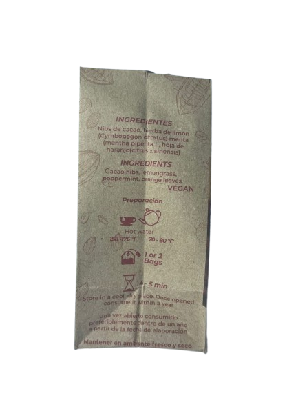 INFUSION DE CACAO CON HIERBAS AROMATICAS